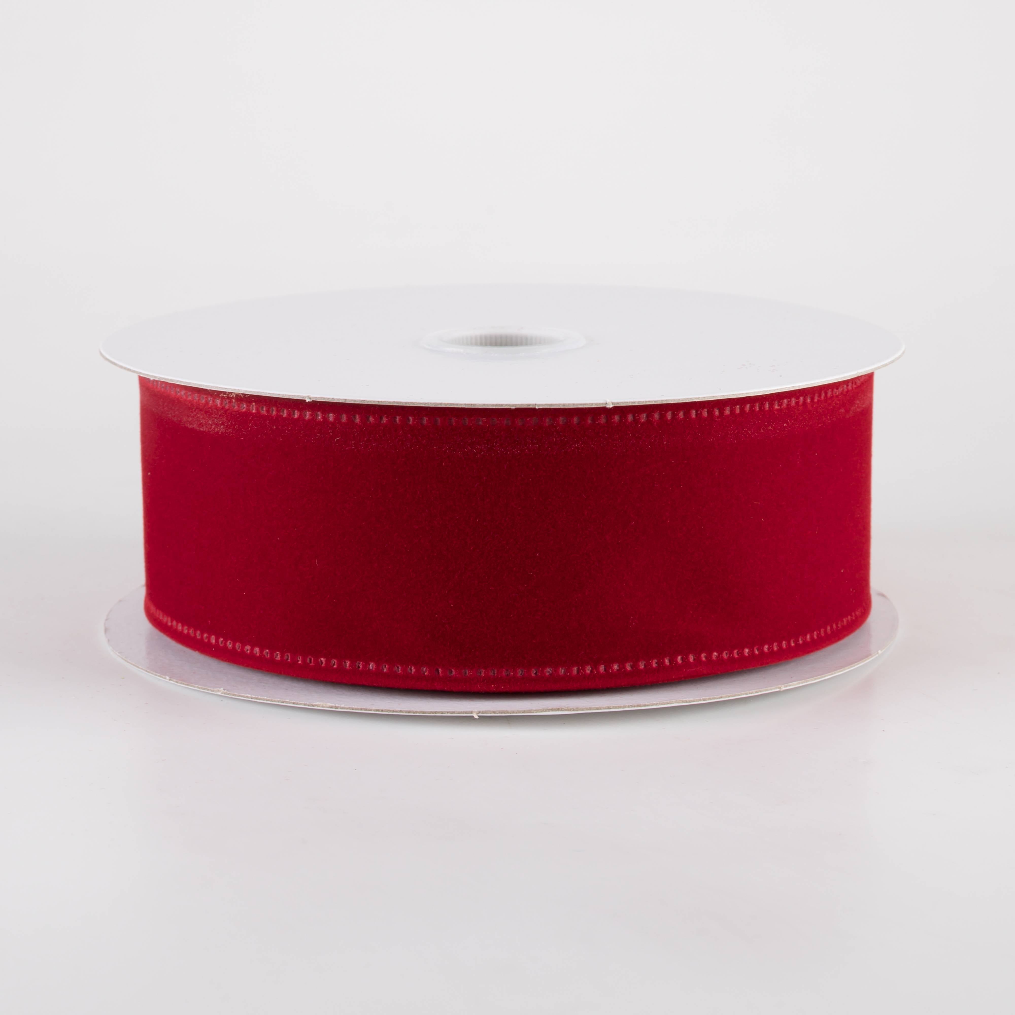 1.5" Value Velvet Ribbon: Dark Red (10 Yards) Item Number: 131809-12
