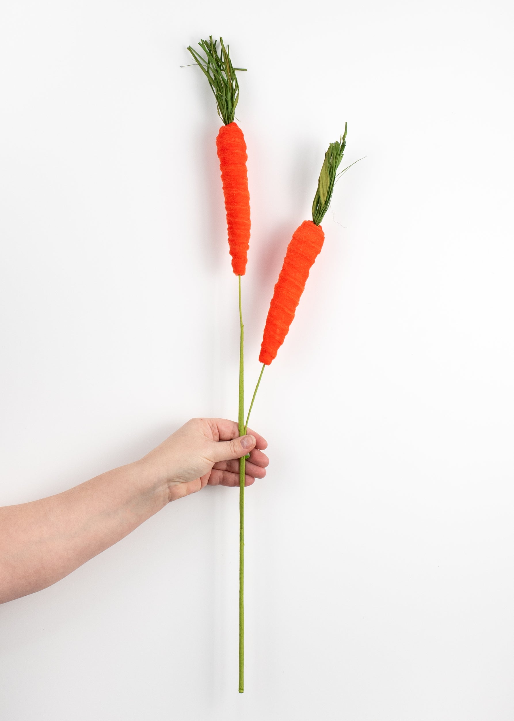 30" Velvet Carrot Spray: Orange detail photo 3