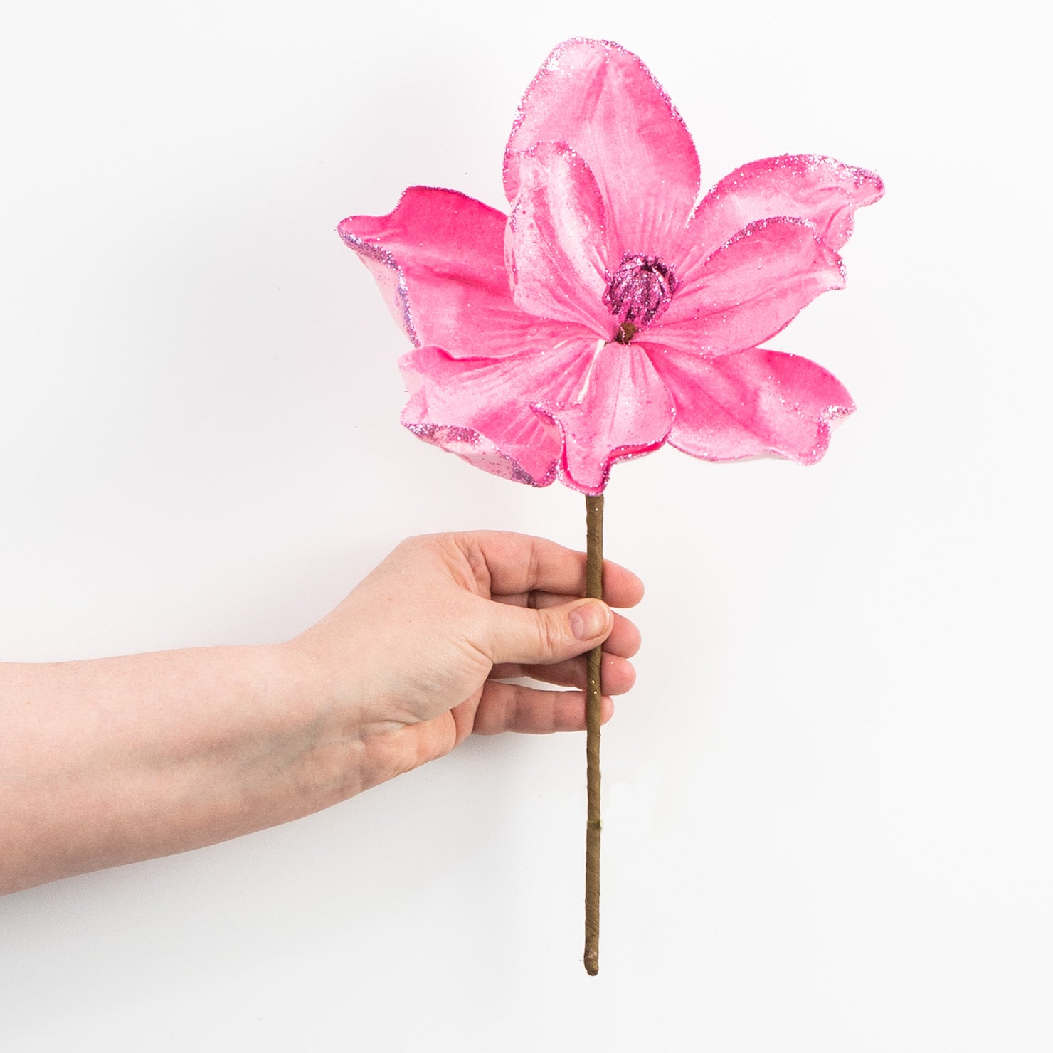 14" Velvet Magnolia Pick: Pink detail photo 3