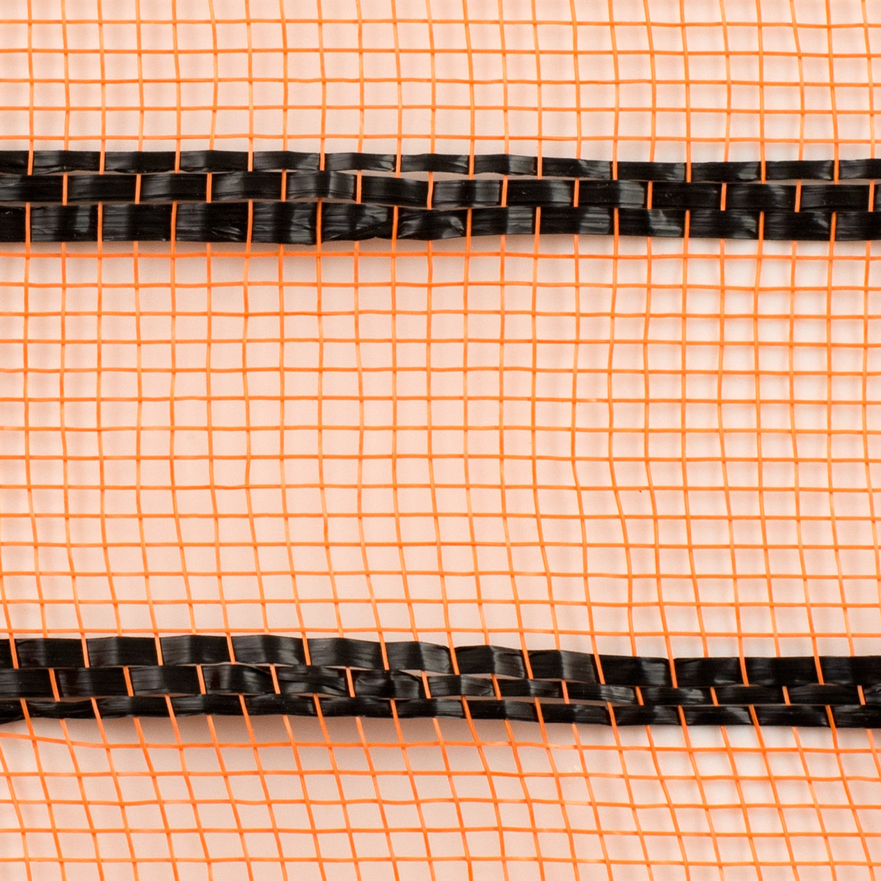 10" Vertical Wide Stripe Mesh: Orange & Black detail photo 3
