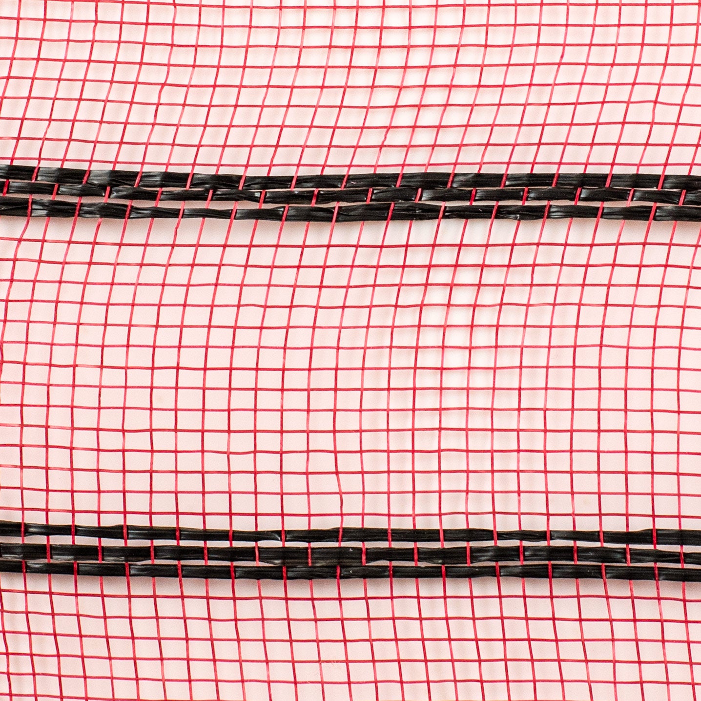 10" Vertical Wide Stripe Mesh: Red & Black detail photo 3