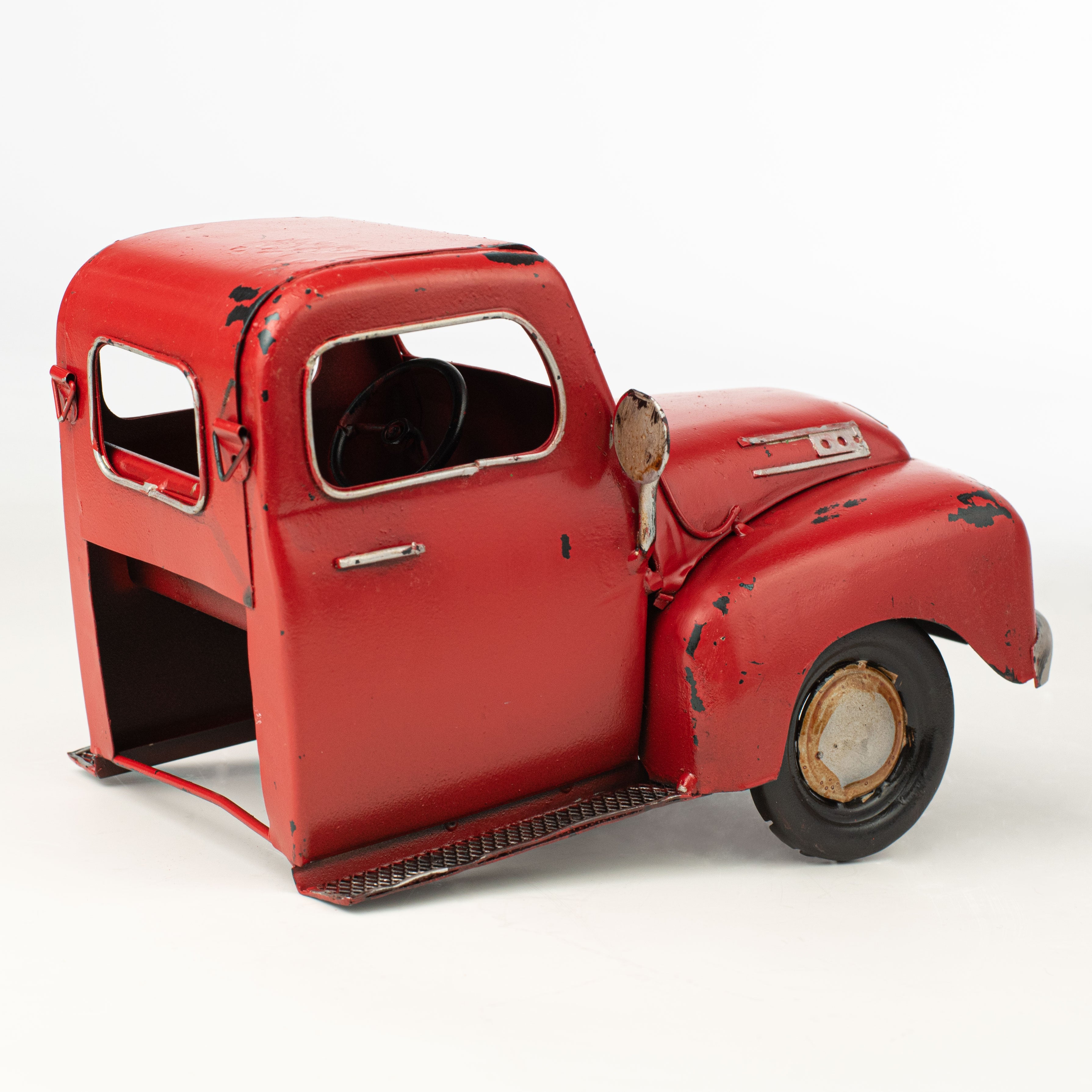 9" Vintage Truck Front: Red detail photo 4