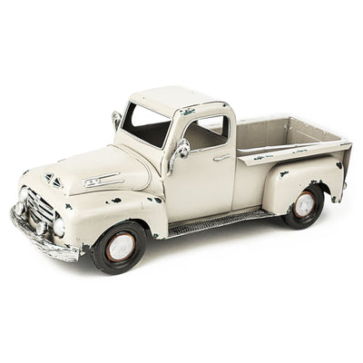 16" Vintage Truck Planter: White Item Number: AM0245