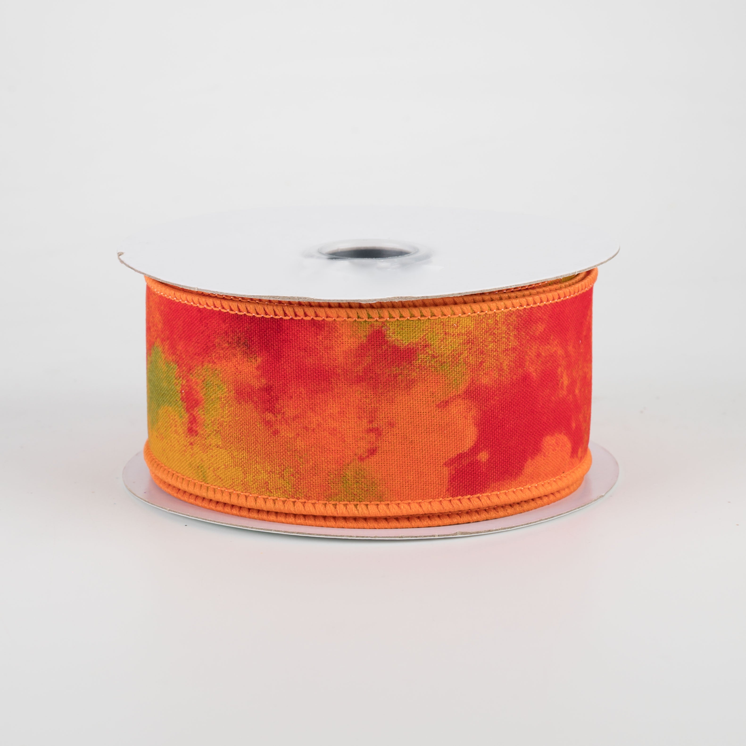 1.5" Watercolor Blend Ribbon: Mustard, Orange, Rust, Moss (10 Yards)