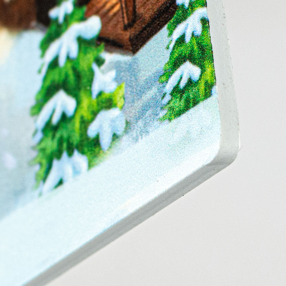 Waterproof Cocoa Snow Couple Signature Sign (5" x 15") detail photo 3