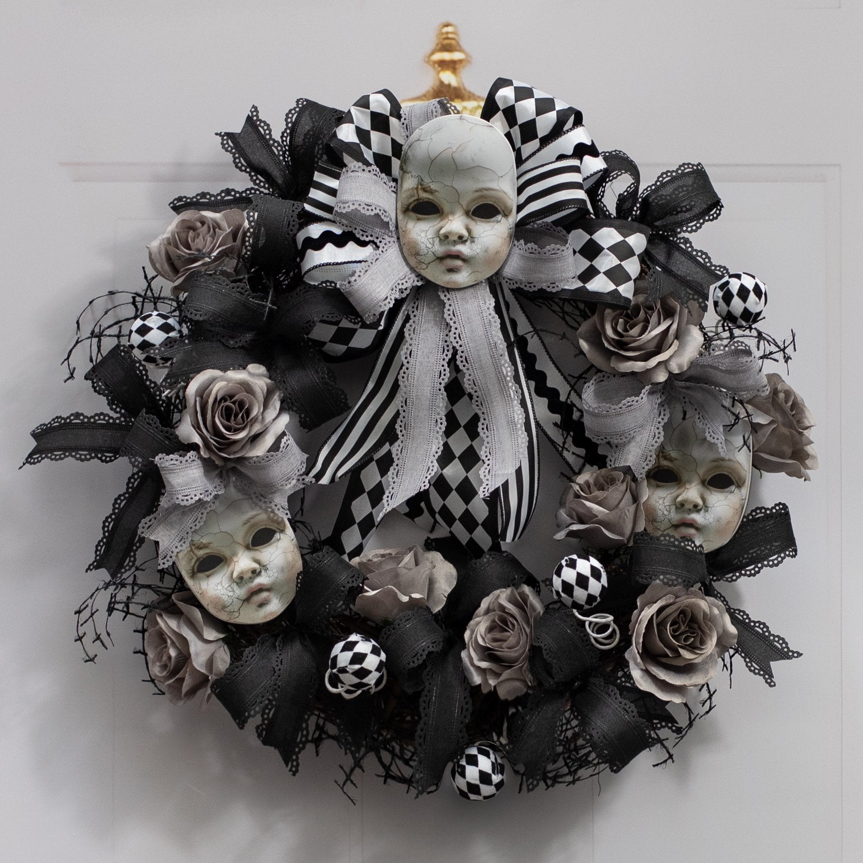 5" Waterproof Accent: Creepy Porcelain Doll Head Lifestyle Photo