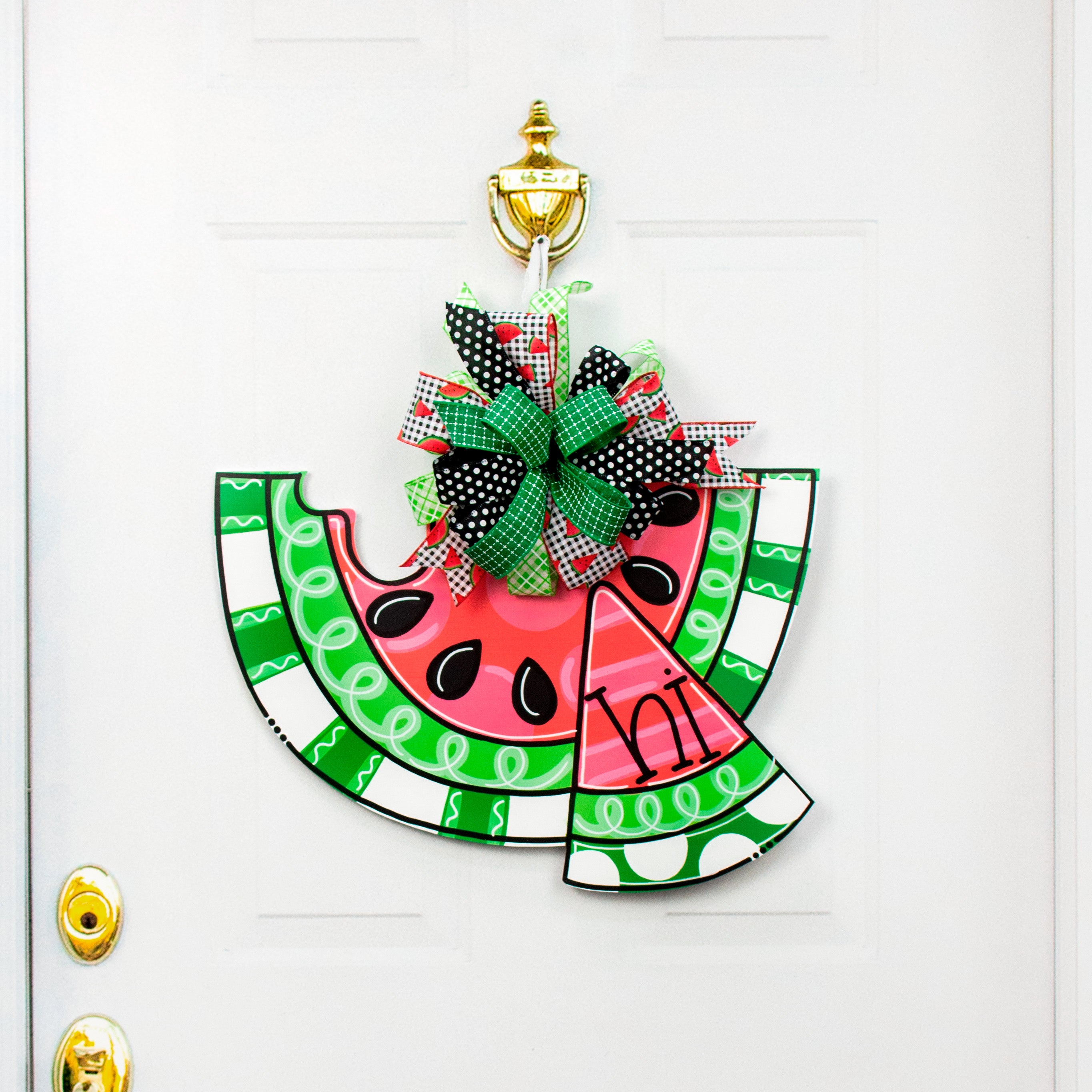 21" Waterproof Door Hanger: Hi Watermelon Lifestyle Photo