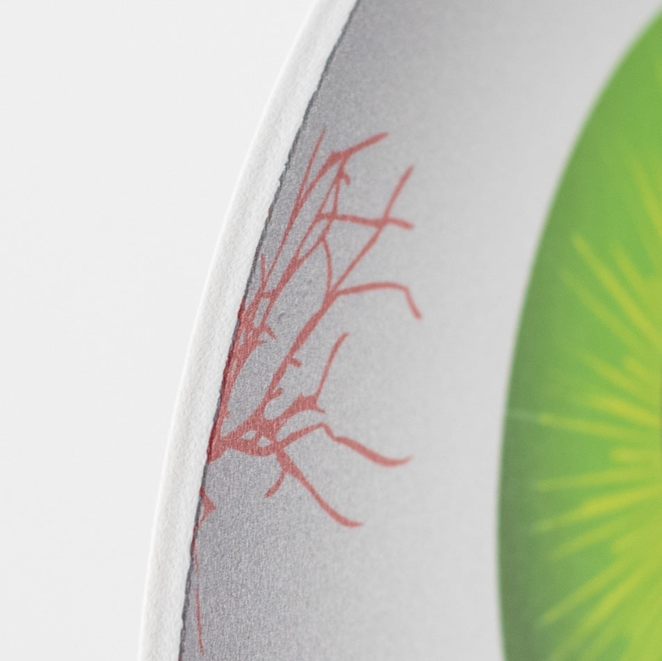 7" Waterproof Accent: Flat Green Eyeball detail photo 3