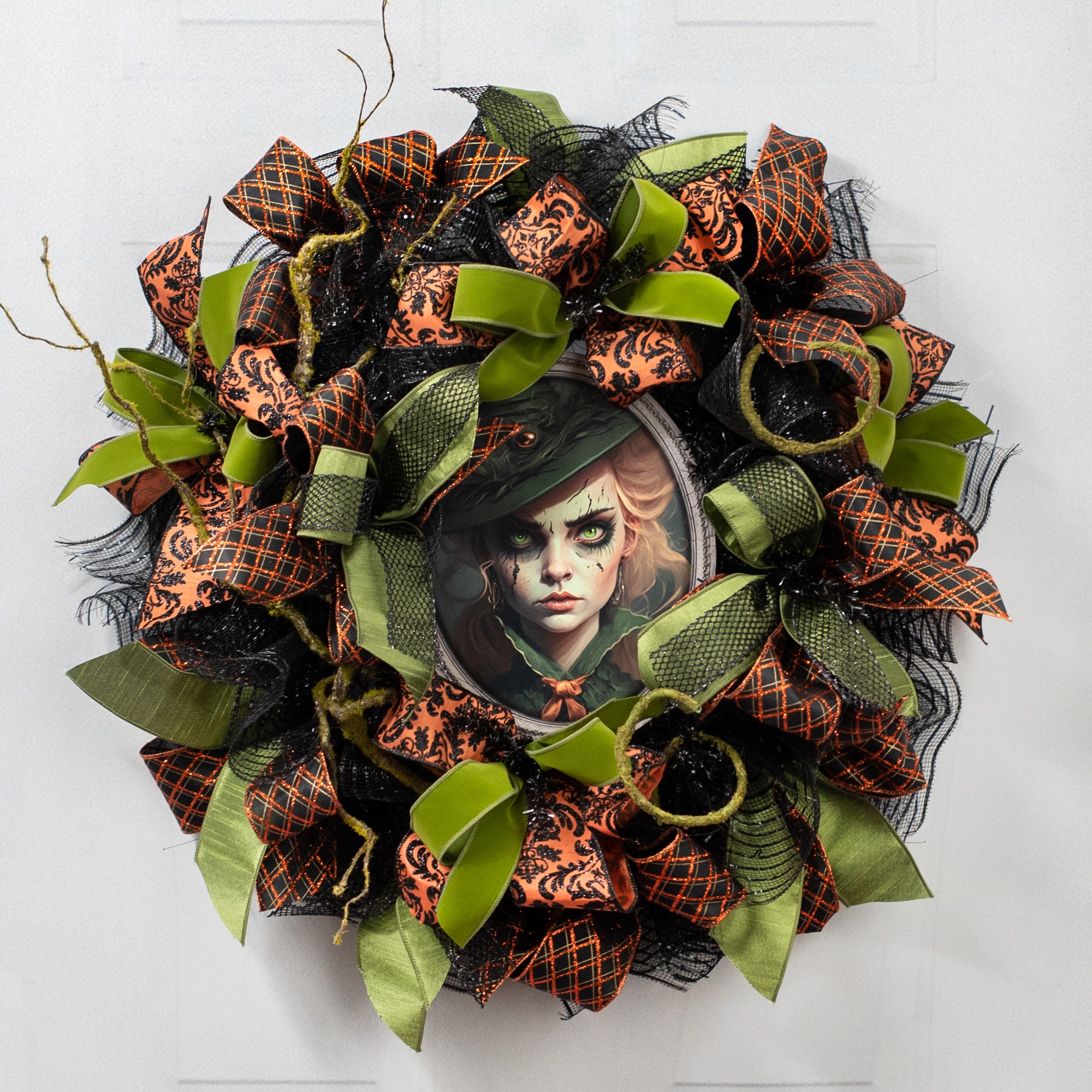 11" Waterproof Accent: Fright Frame Green Witch Lifestyle Photo