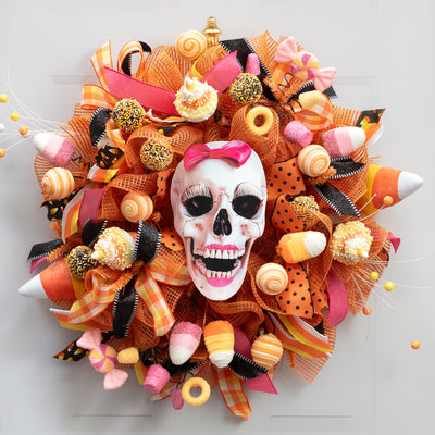 10.5" Waterproof Accent: Lipstick Bow Skull Lifestyle Photo