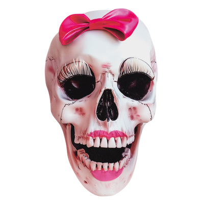 10.5" Waterproof Accent: Lipstick Bow Skull Item Number: CD1129NH