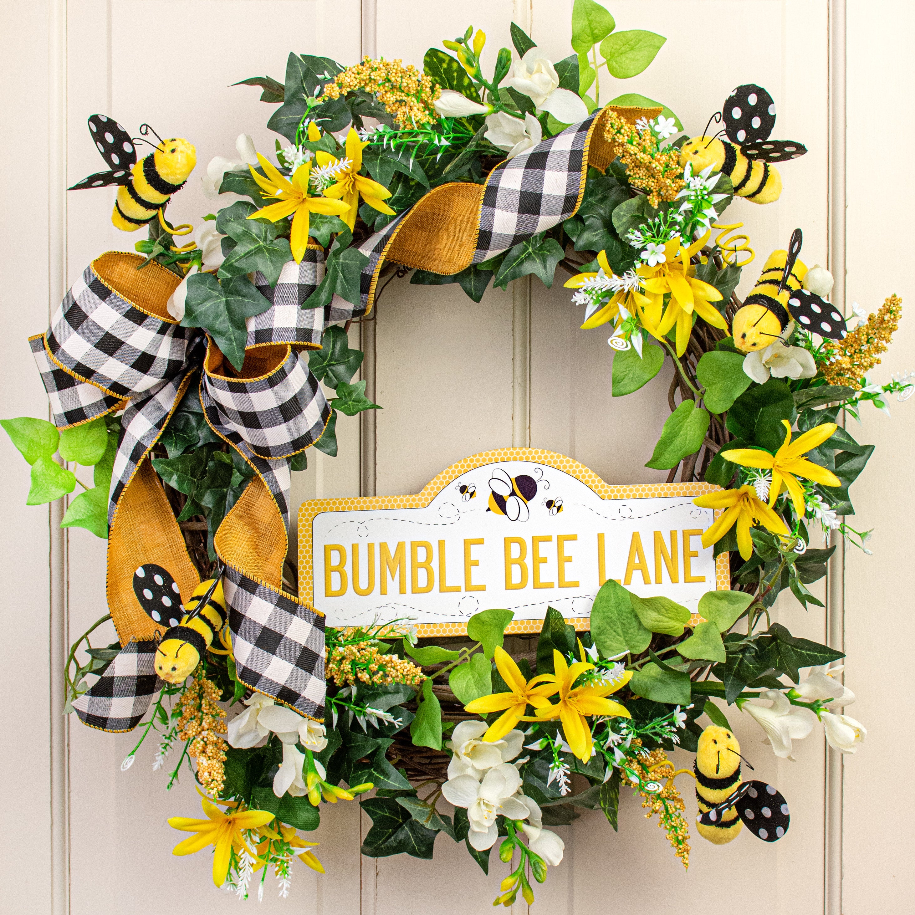 12" Waterproof Sign: Bumble Bee Lane Lifestyle Photo