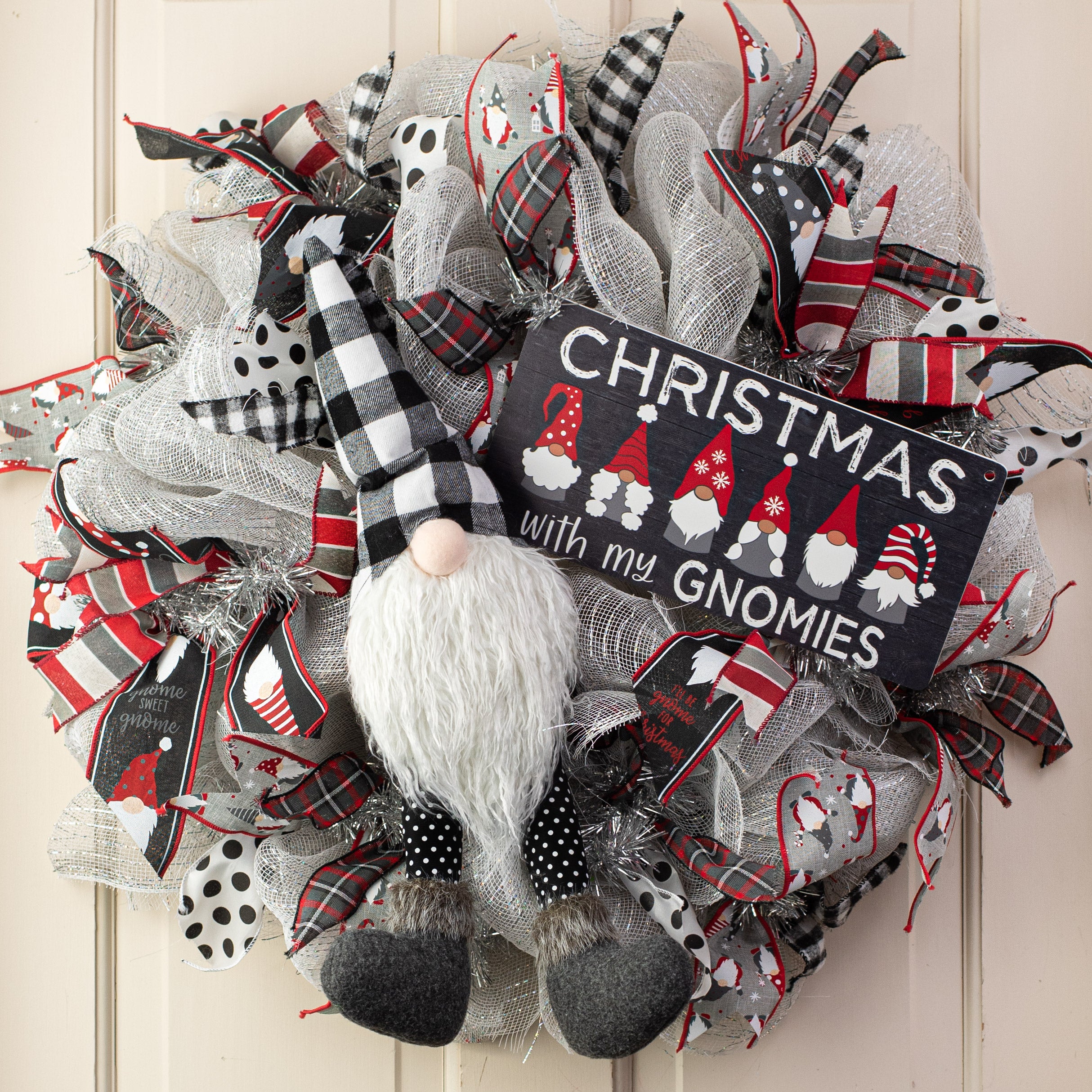12" Waterproof Sign: Christmas with my Gnomies detail photo 4