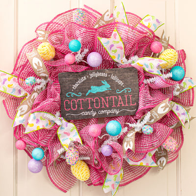 10" Waterproof Sign: Cottontail Candy Company Lifestyle Photo