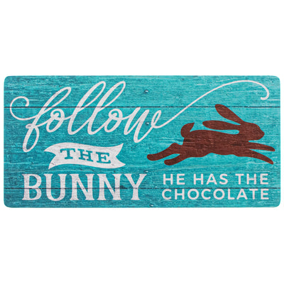 12" Waterproof Sign: Follow the Bunny Item Number: CD0903NH