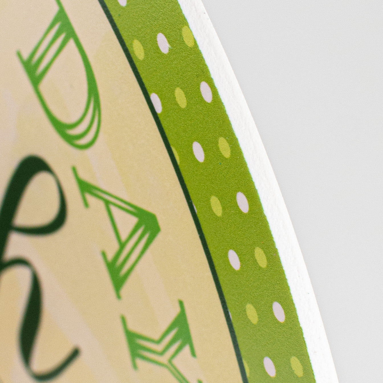 9.4" Waterproof Sign: Fresh Start Lime detail photo 3