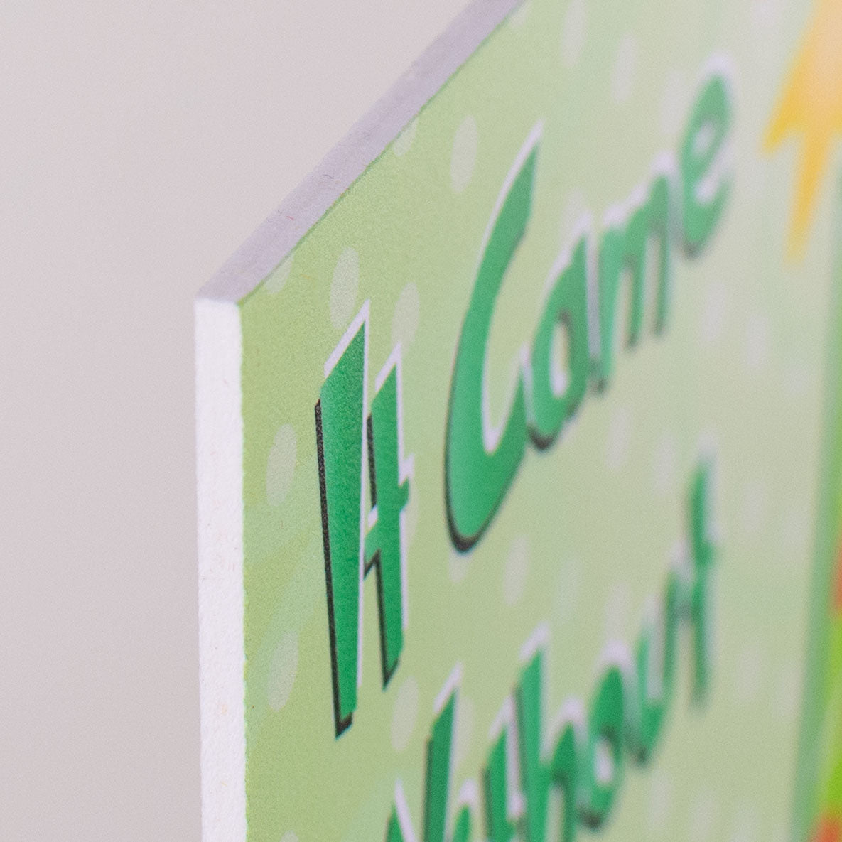 9" Waterproof Sign: Green Monster Christmas detail photo 3