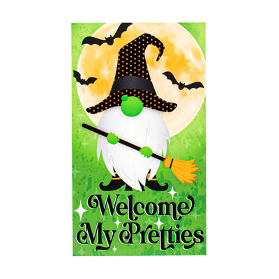 10" Waterproof Sign: Halloween Witch Gnome Item Number: CD0954NH