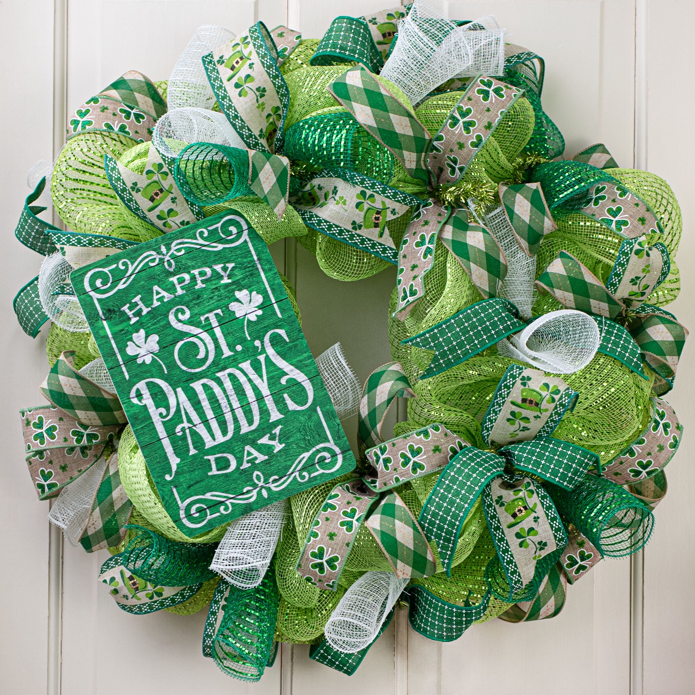 10" Waterproof Sign: Happy St Paddy's Day Lifestyle Photo