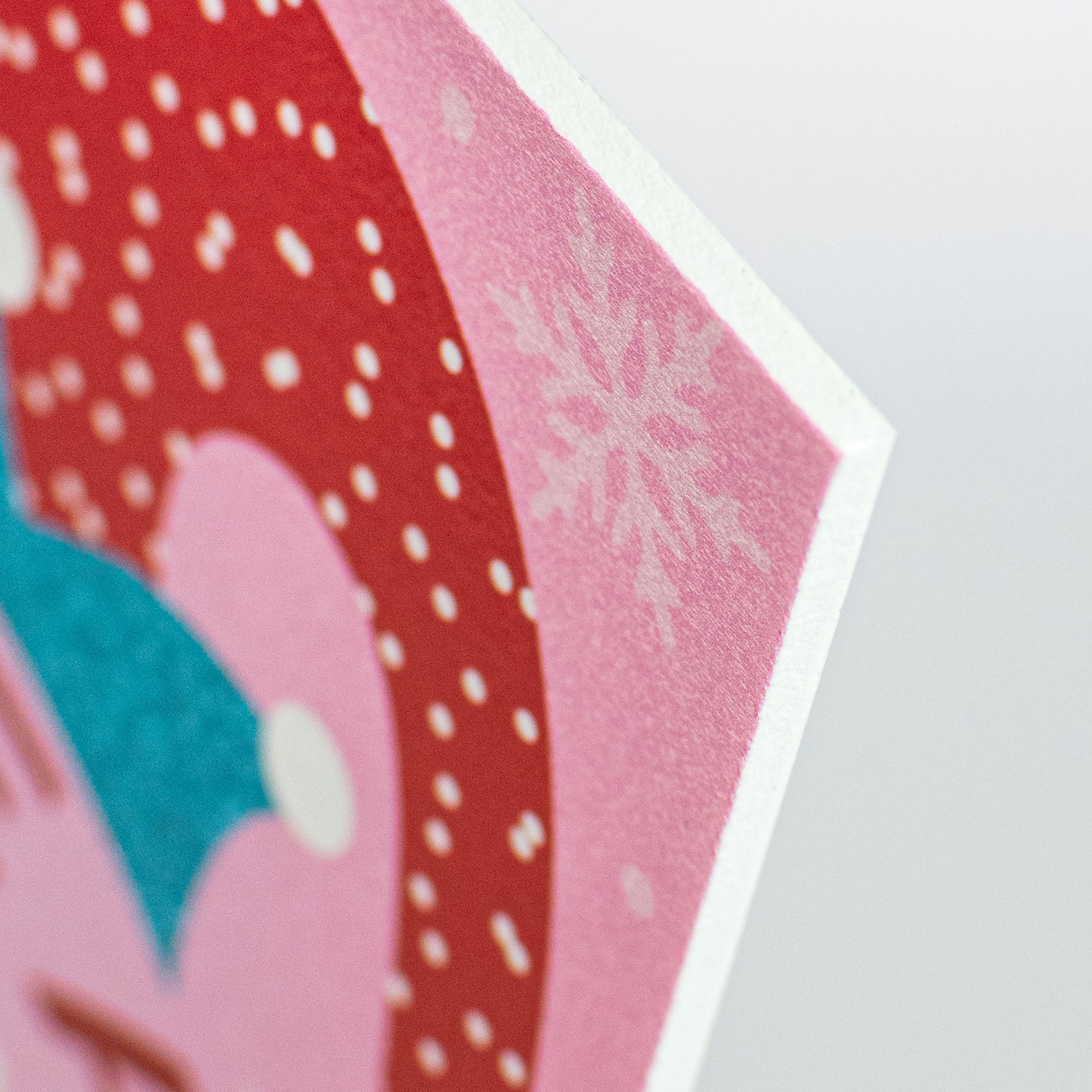 12" Waterproof Sign: Holly Jolly Elf Pink detail photo 3