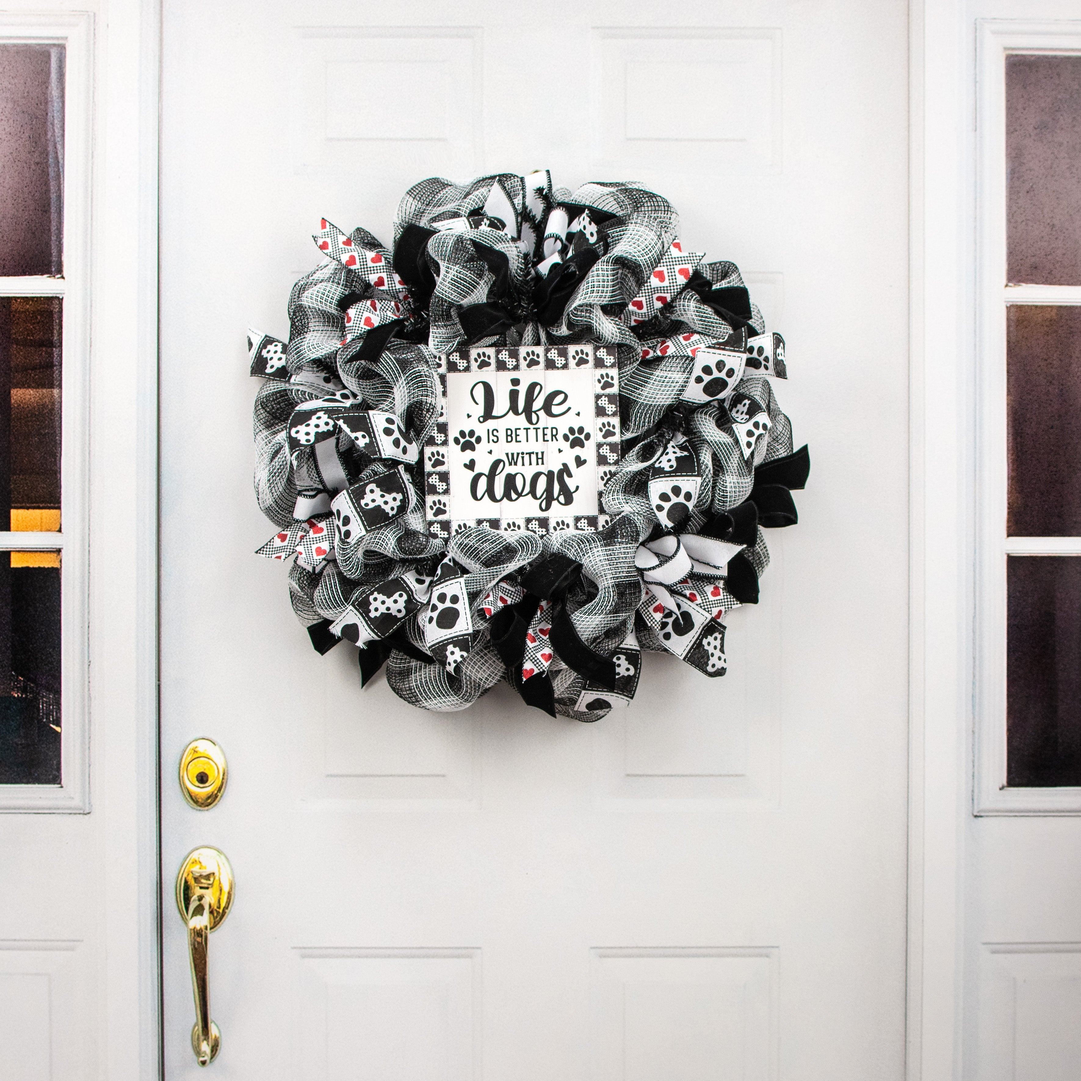 9" Waterproof Sign: Life is Better With Dogs detail photo 4