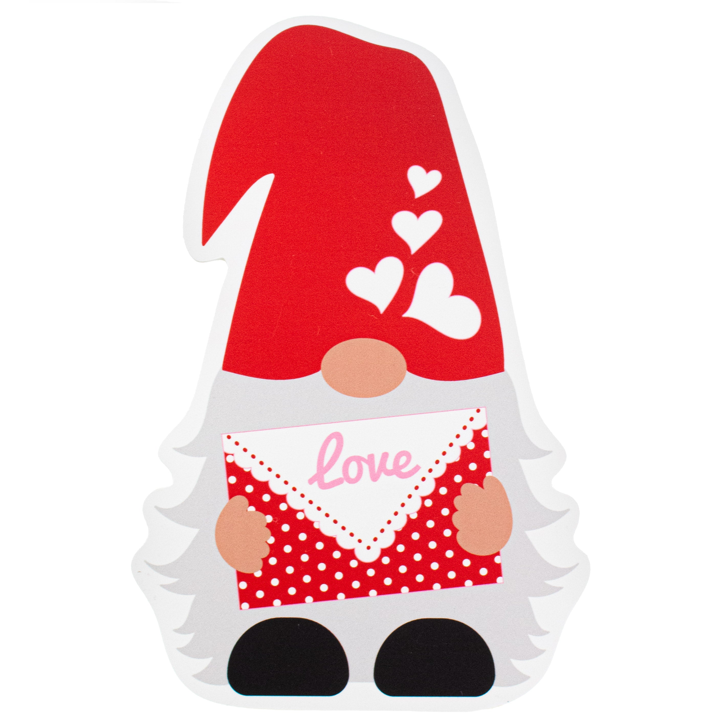 11" Waterproof Sign: Love Letter Gnome Item Number: CD0892NH
