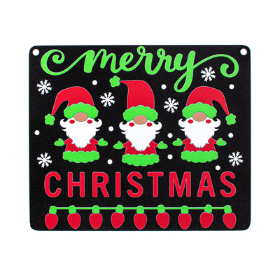 8" Waterproof Sign: Merry Christmas Gnomes Item Number: CD0854AP