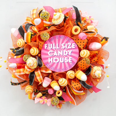 9.4" Waterproof Sign: Not the Full Sized Candy House Lifestyle Photo
