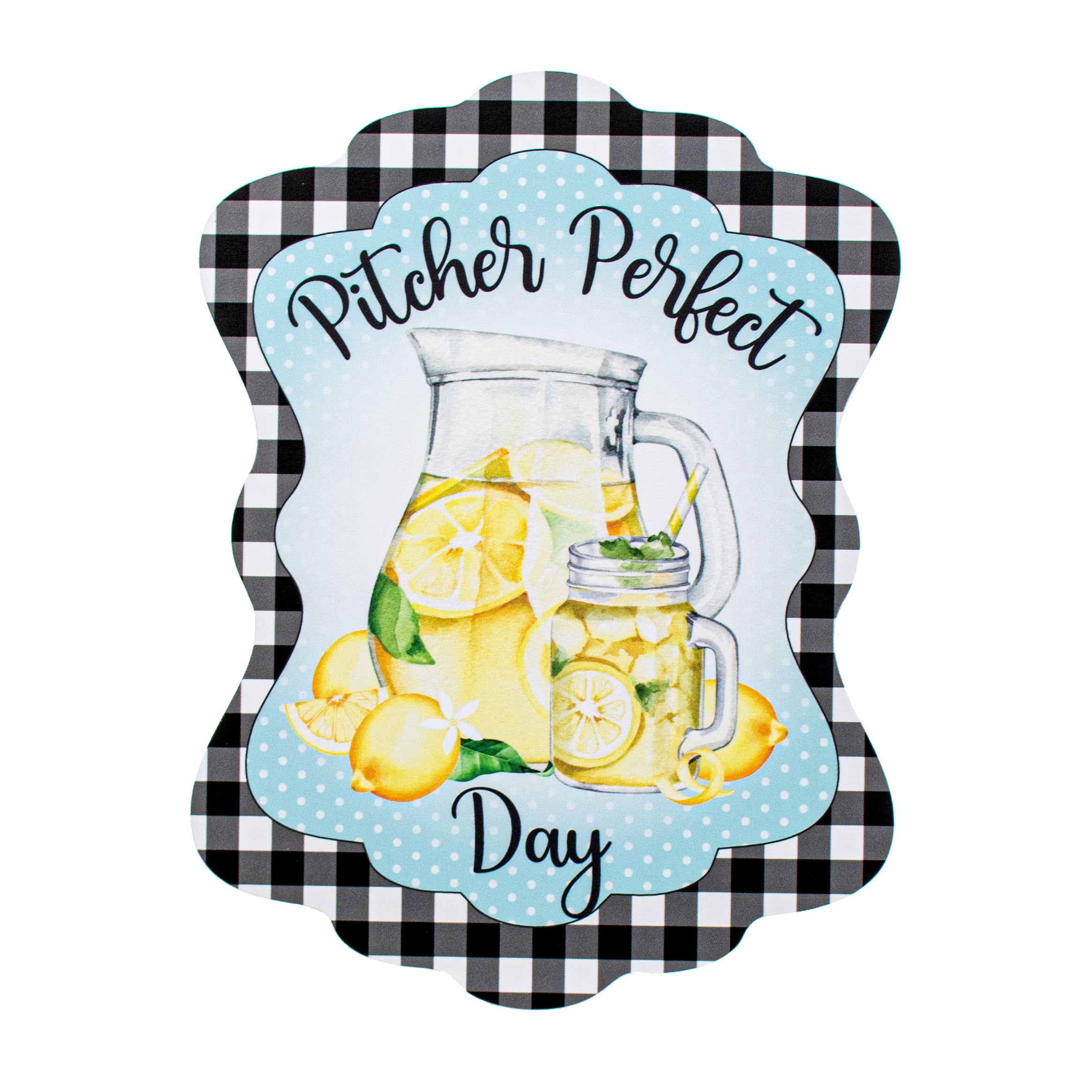 10" Waterproof Sign: Pitcher Perfect Lemonade Black Item Number: CD0929NH