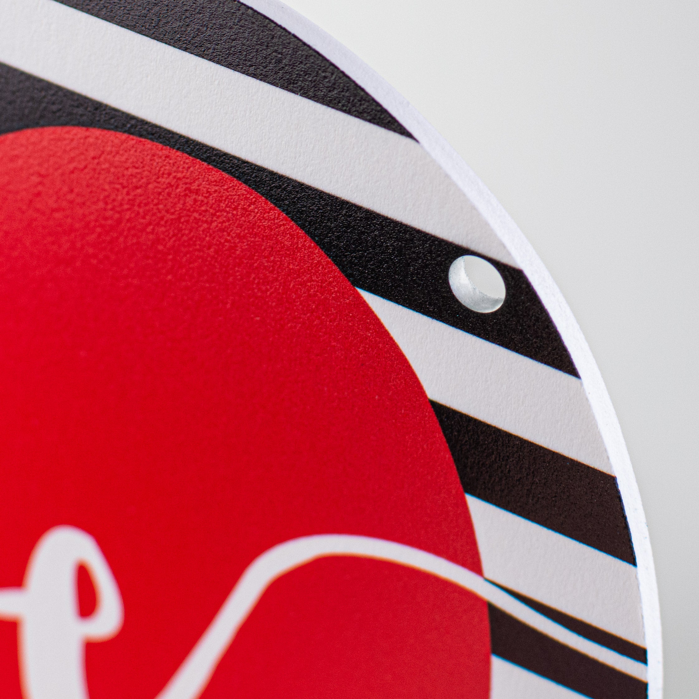 9" Waterproof Sign: Red Love Heart detail photo 3