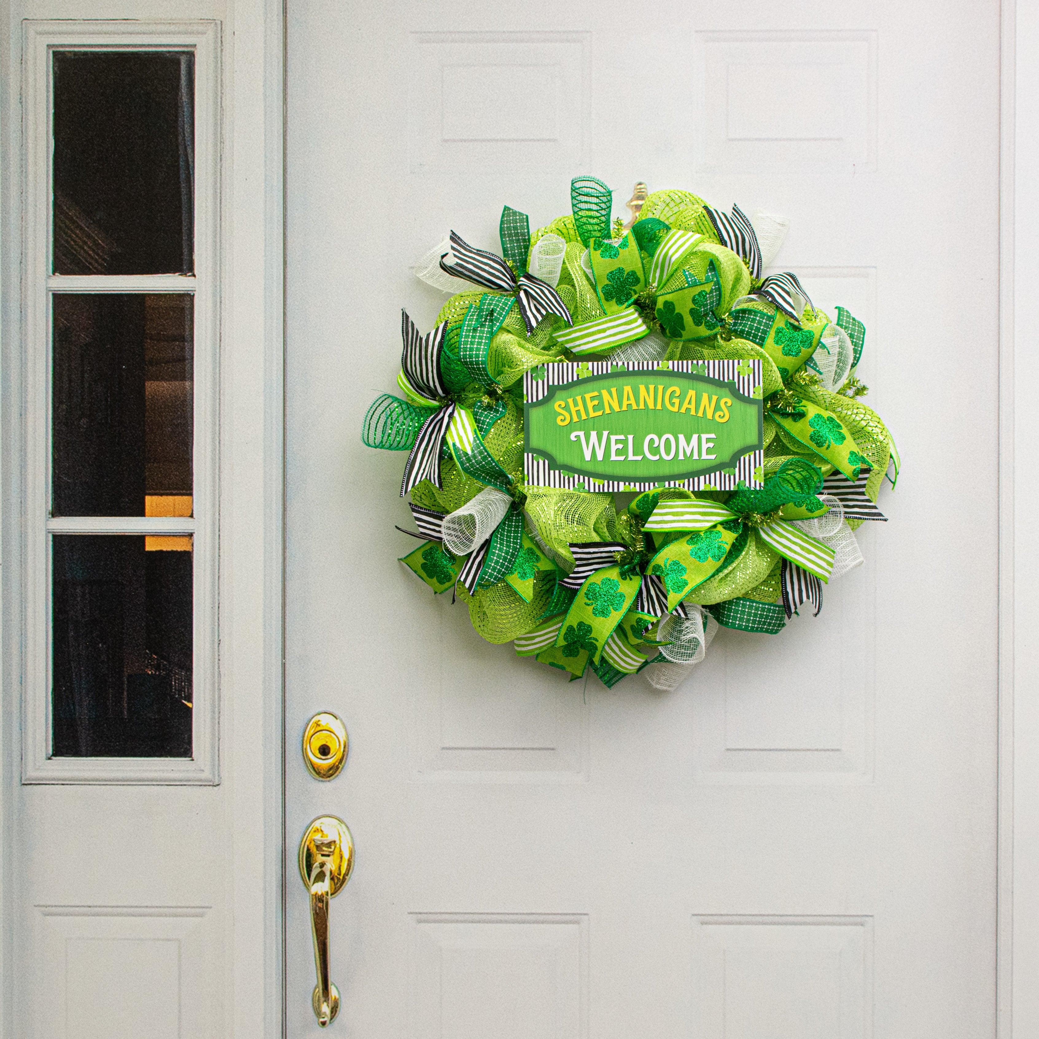 12" Waterproof Sign: Shenanigans Welcome Lifestyle Photo