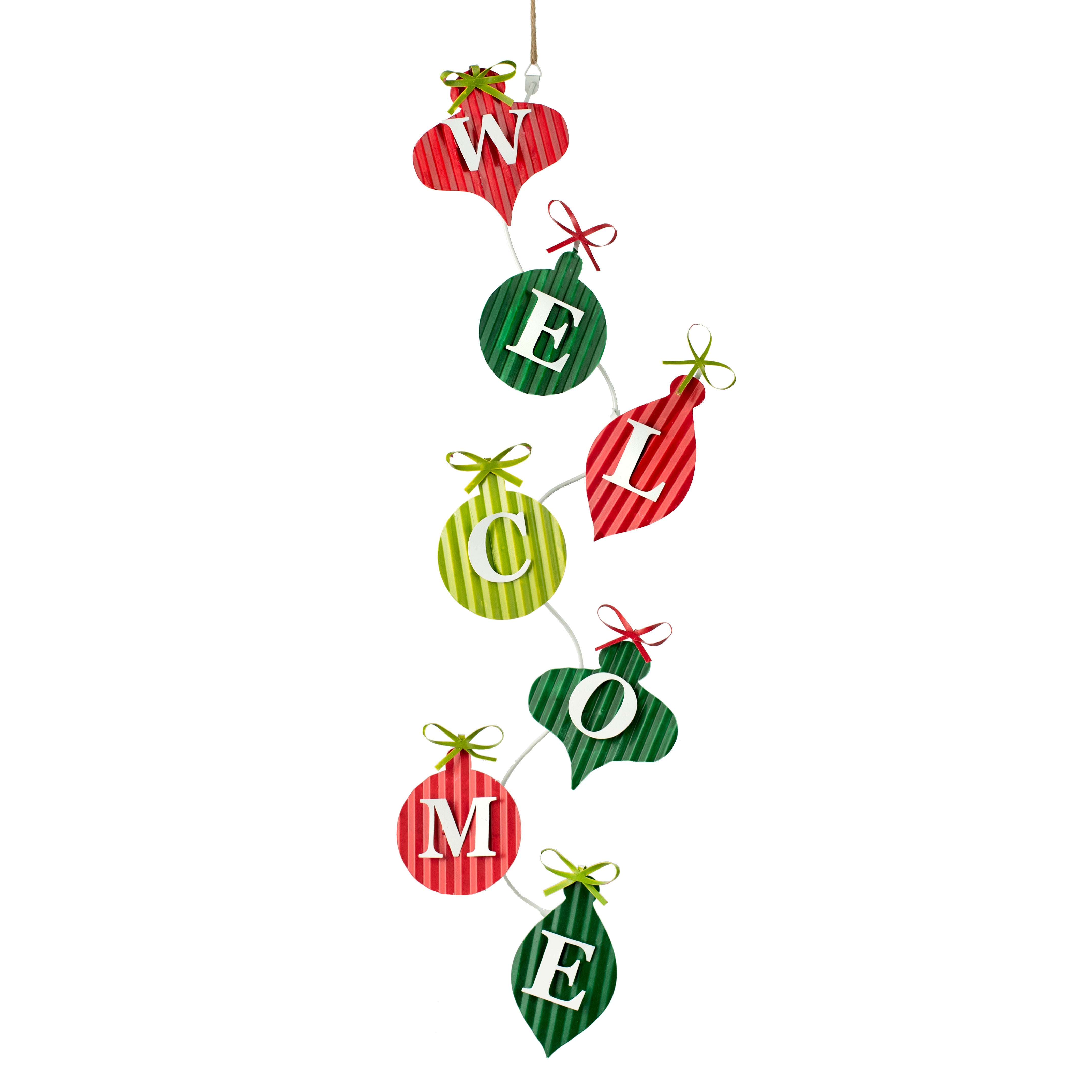 25" Welcome Ornament Banner Item Number: 19499
