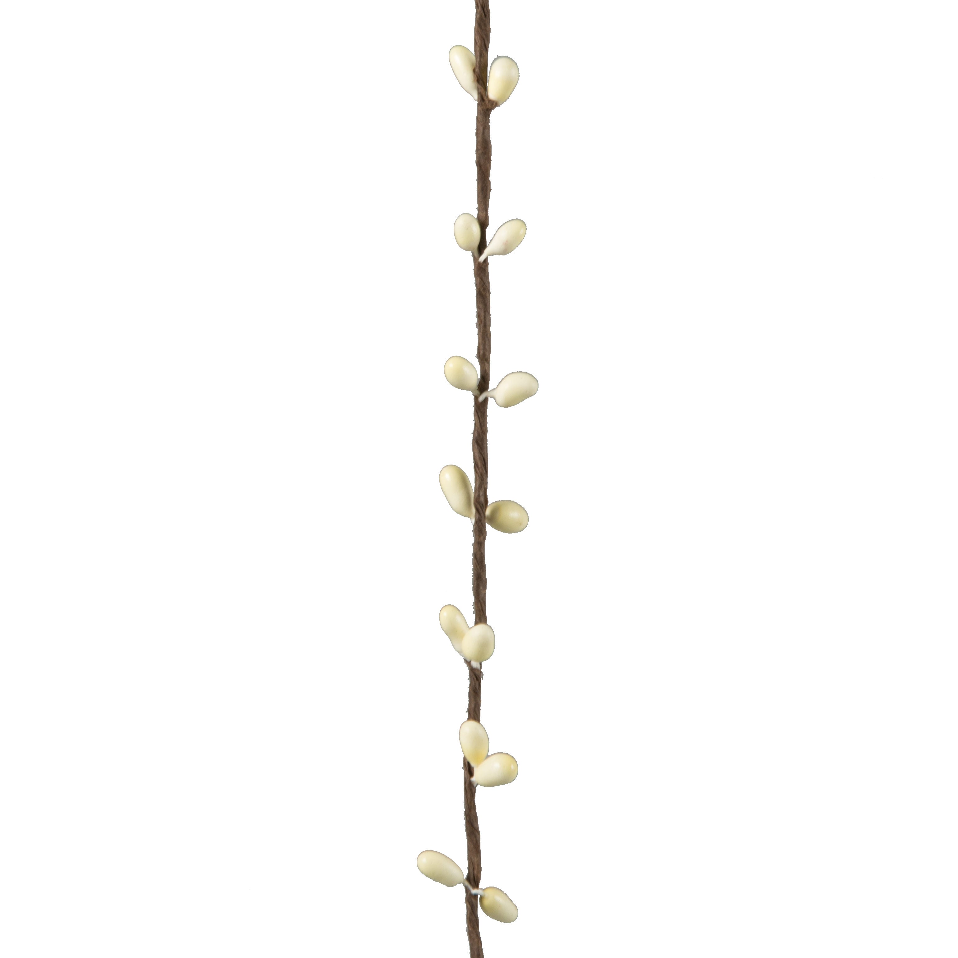 6' White Pip Berry Wired Garland Item Number: ISB61015