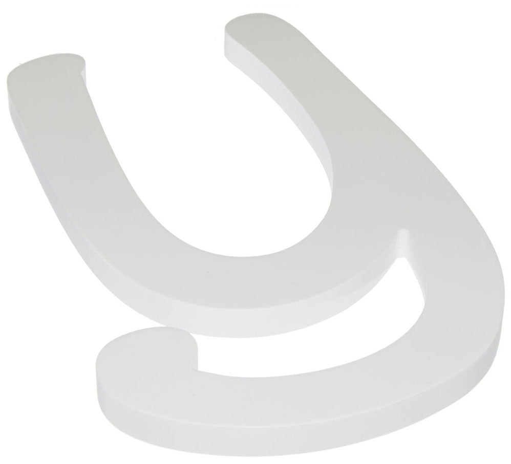 9" White Wood Script Letter: Y Lifestyle Photo