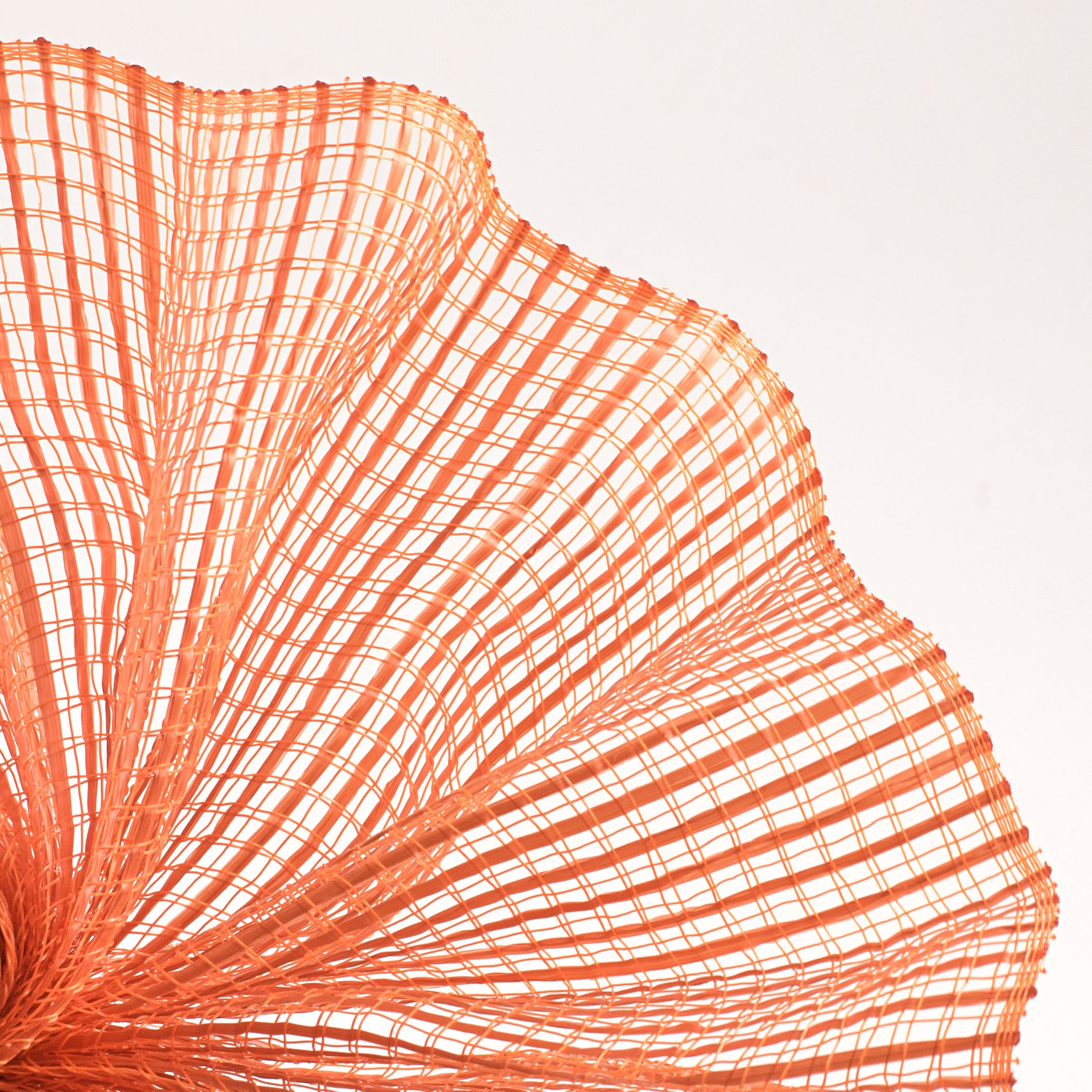 10" Wide Strip Mesh: Dark Orange Lifestyle Photo