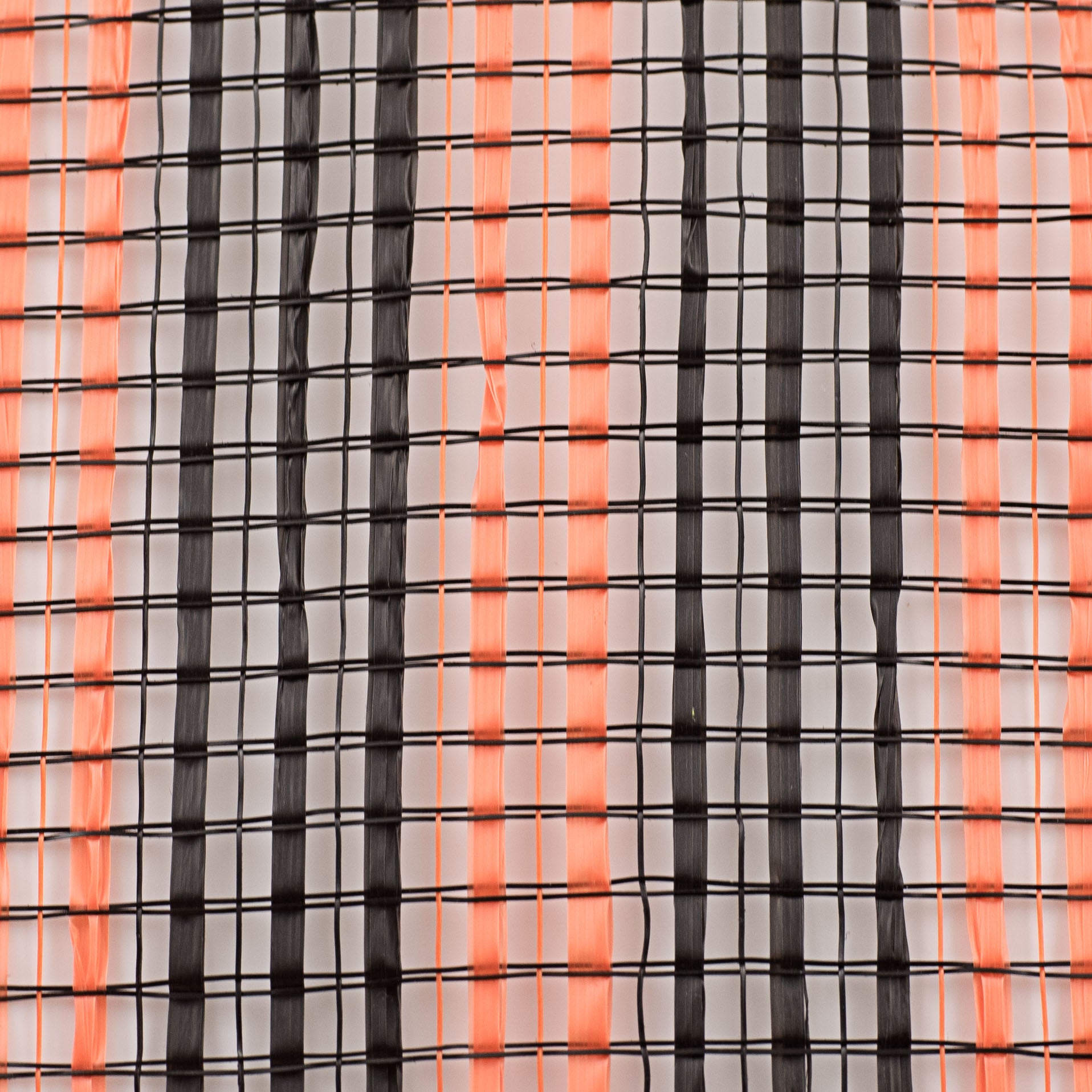 10" Wide Strip Mesh: Orange & Black detail photo 3
