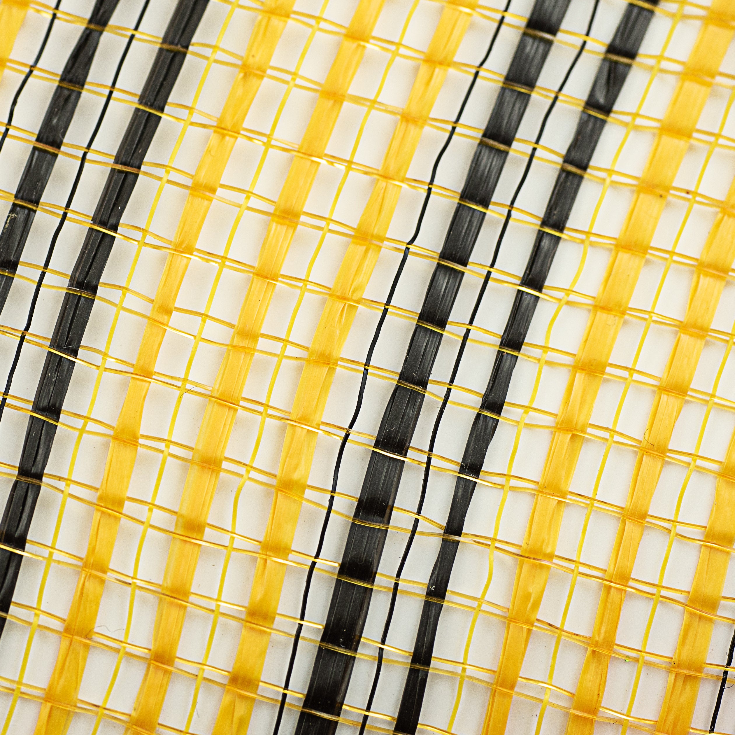 10" Wide Strip Mesh: Yellow & Black detail photo 3