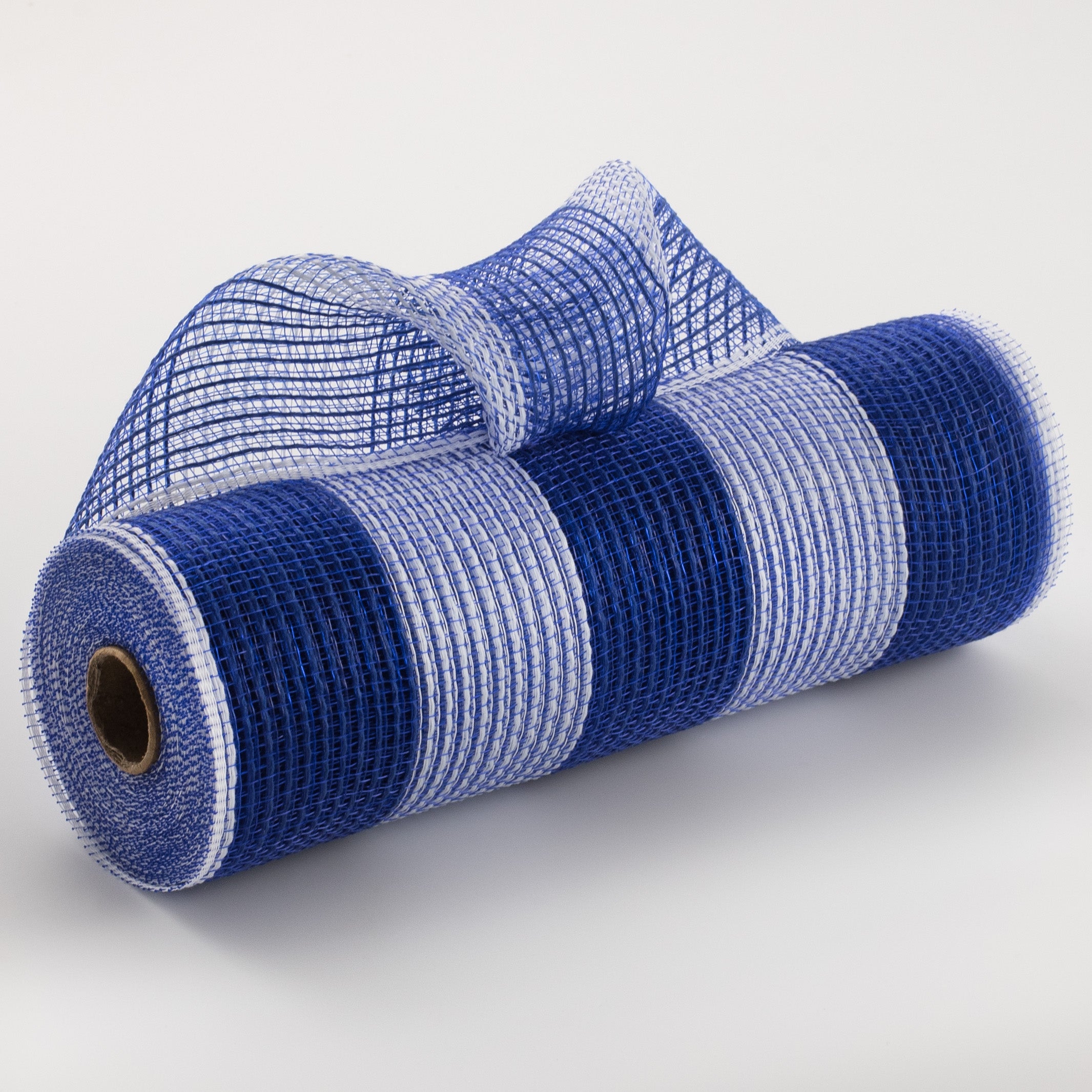 10" Wide Stripe Fabric Mesh: Royal Blue & White Item Number: RY831465