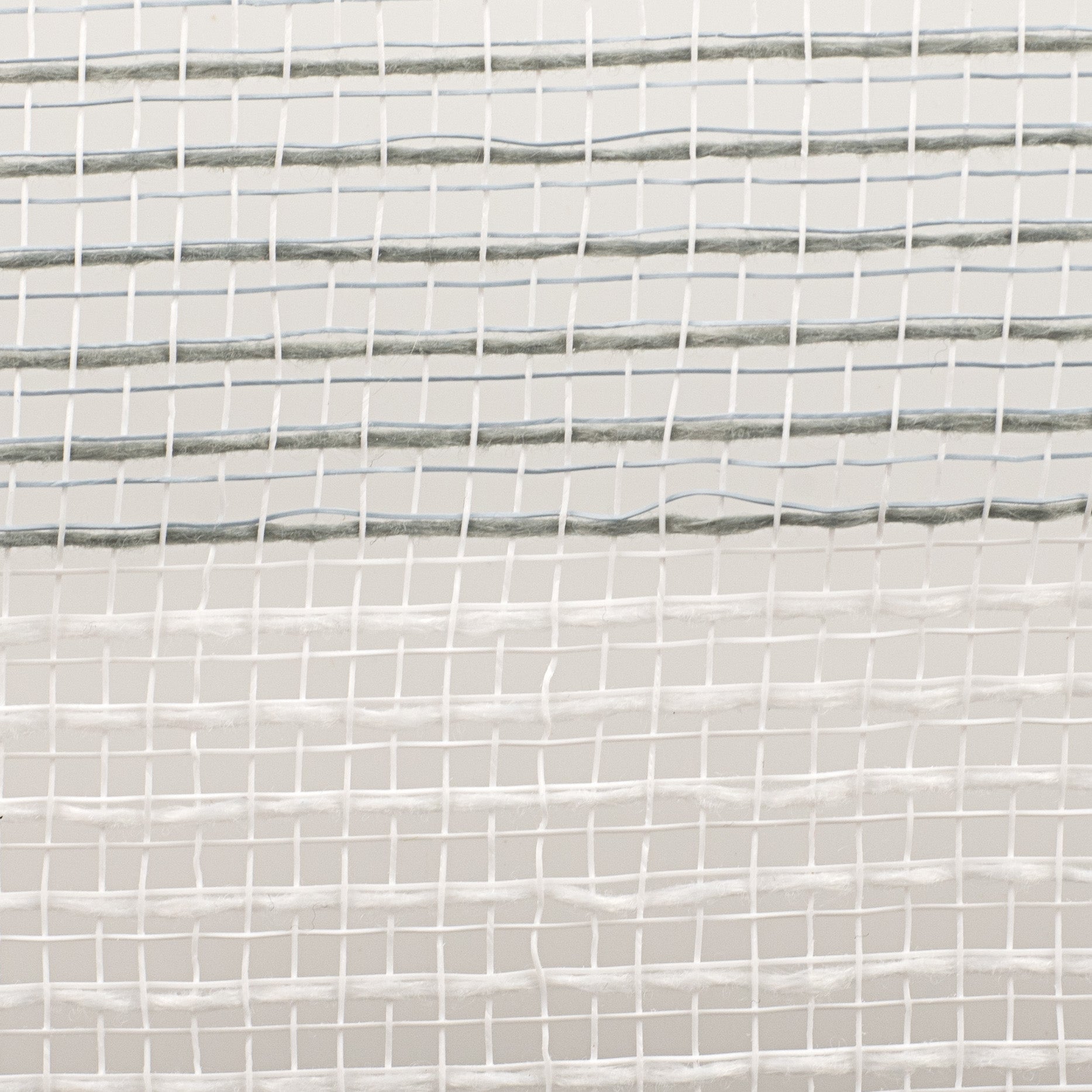 10" Wide Stripe Fabric Mesh: White & Grey detail photo 3