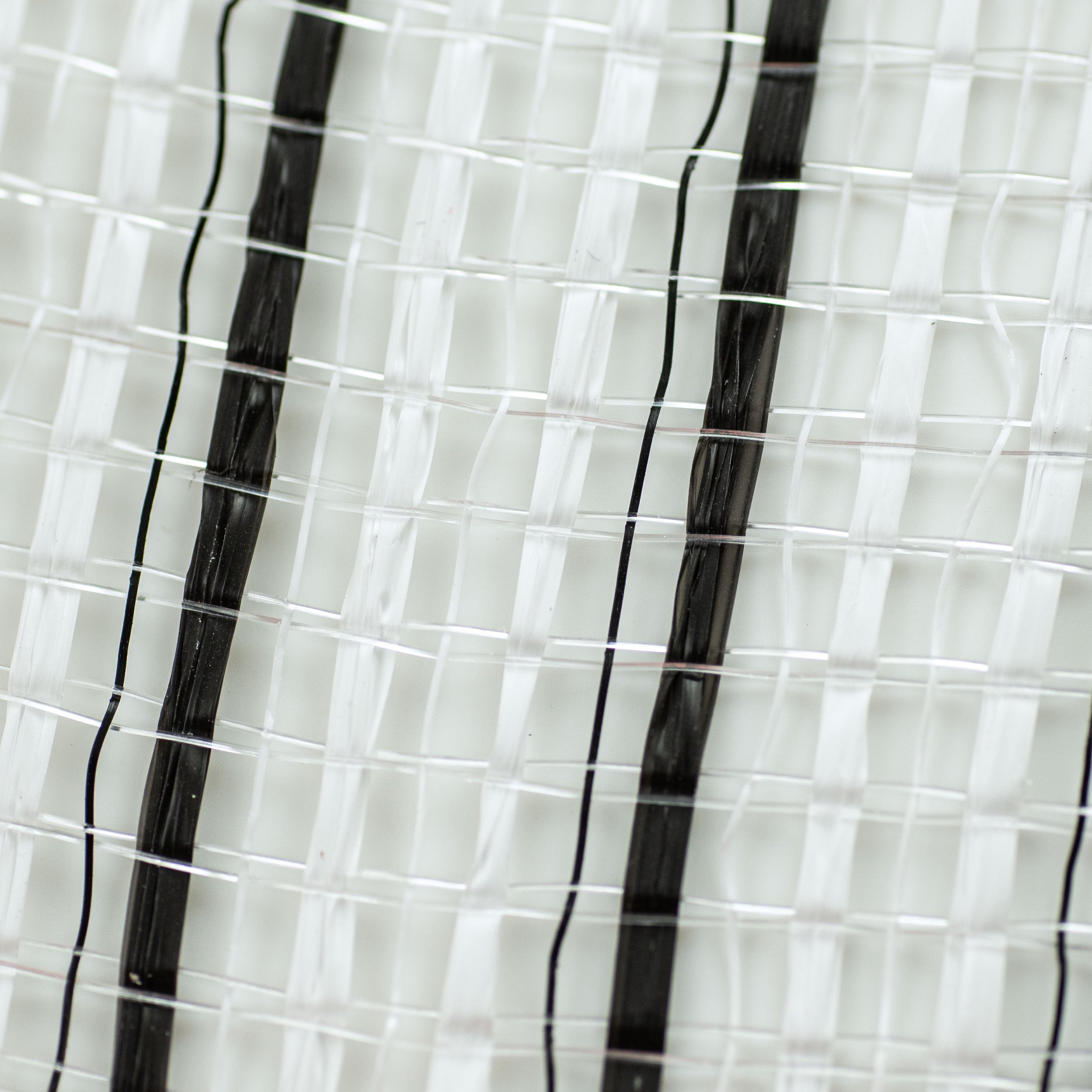 10" Wide Stripe Mesh: White & Black detail photo 3