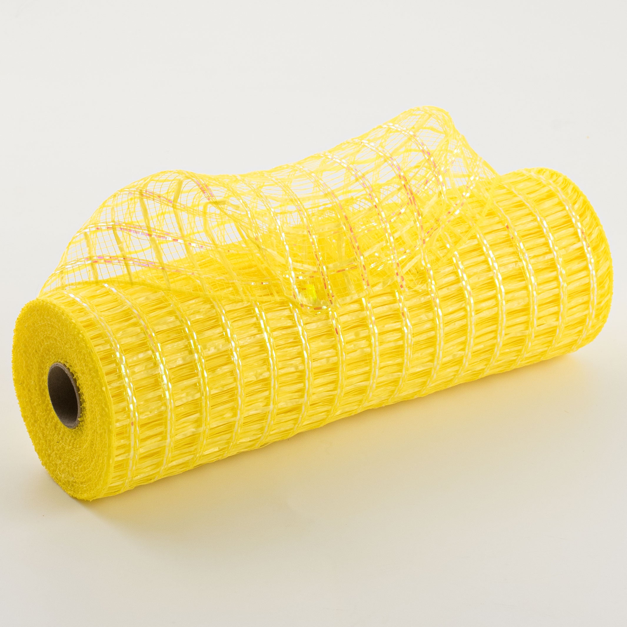 10" Wide Weave Metallic Mesh: Daffodil Check Item Number: xb104310-22