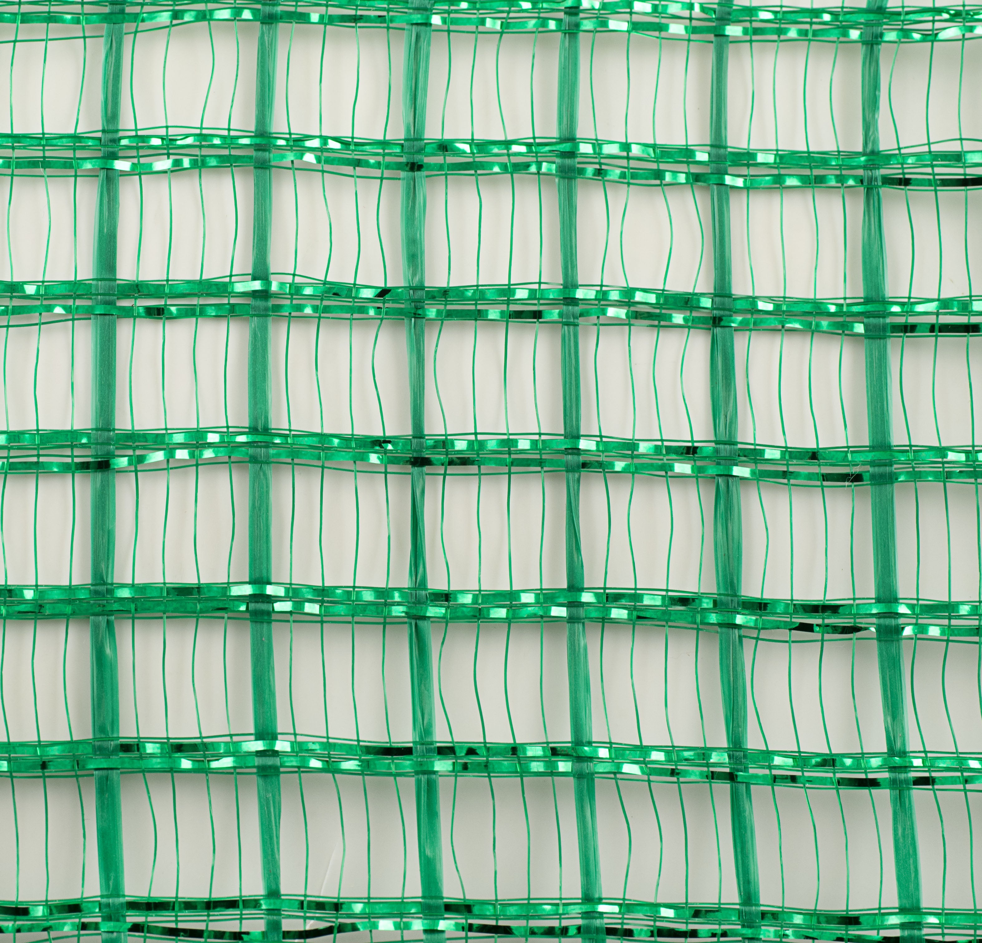 10" Wide Weave Metallic Mesh: Emerald detail photo 3