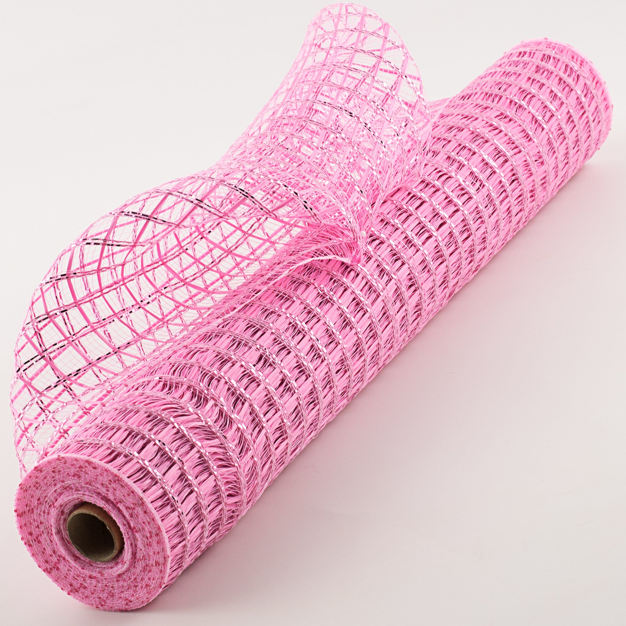 21" Wide Weave Metallic Mesh: Hot Pink Check Item Number: 4710631776156