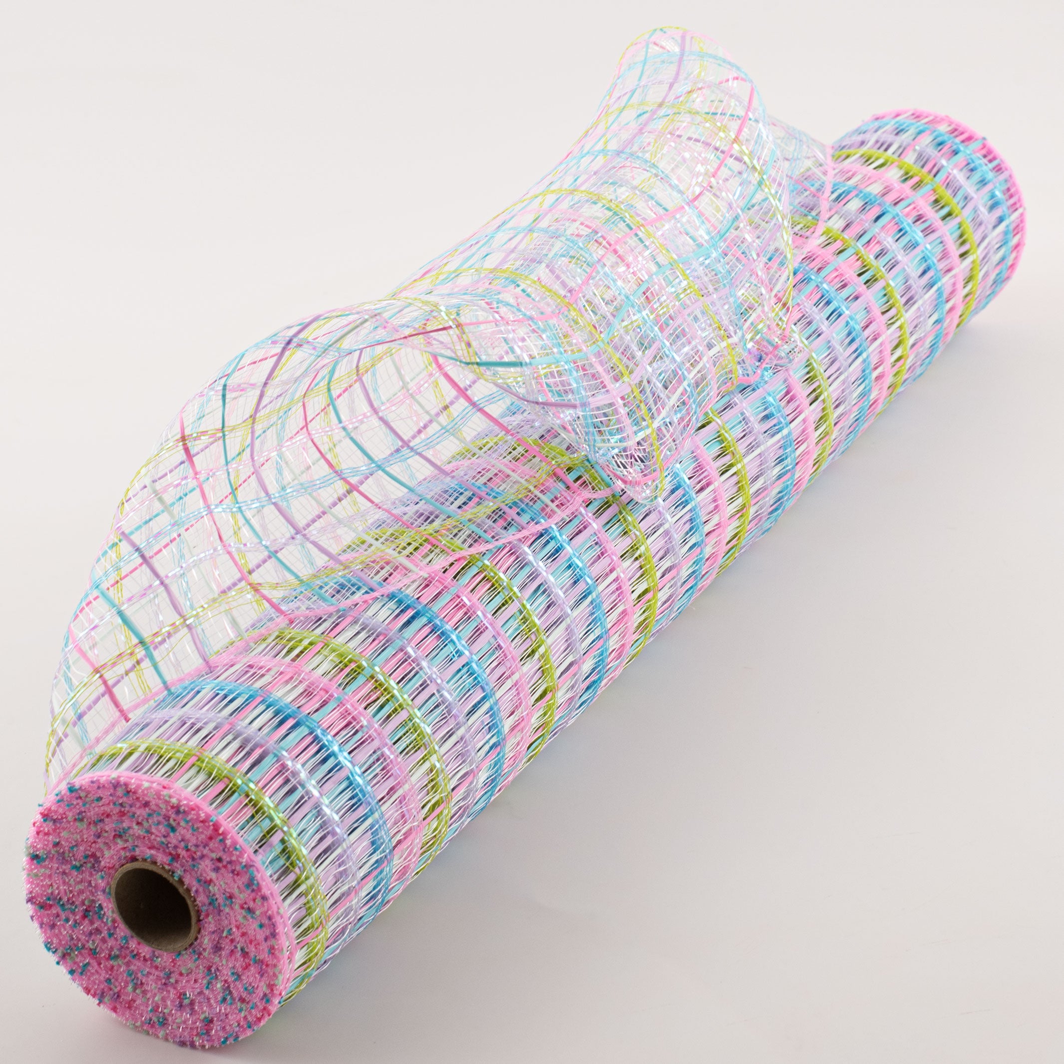21" Wide Weave Metallic Mesh: Pastel Check Item Number: xb1044-03