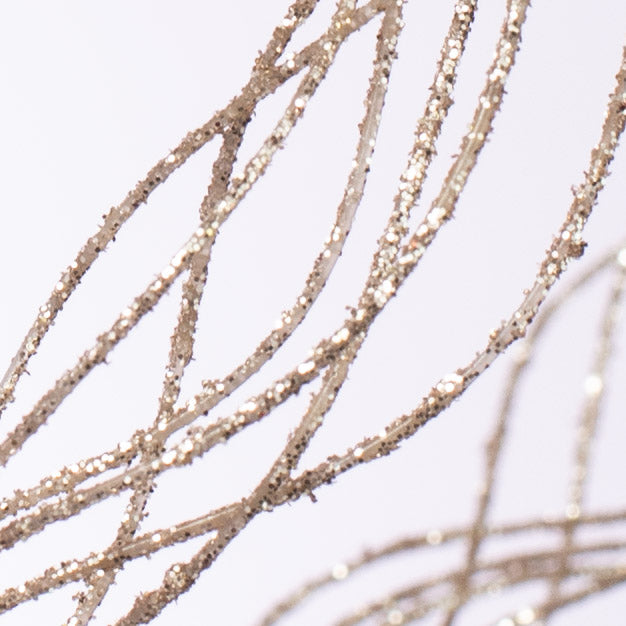 39" Wild Gras Glitter Spray: Champagne detail photo 3