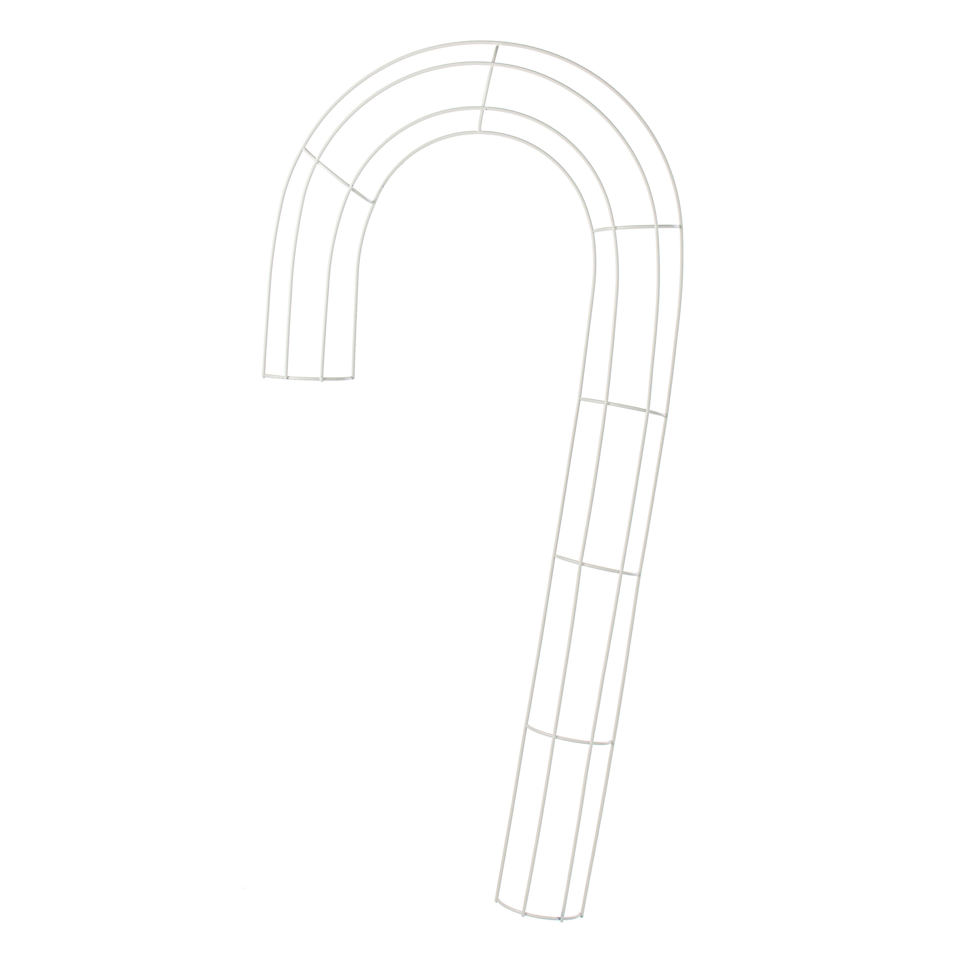 27" Box Wire Candy Cane Form: White Item Number: MD086427