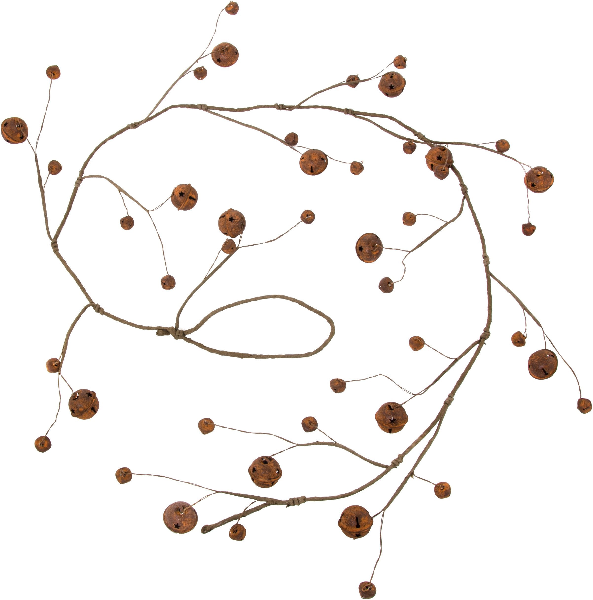 60" Wire Jingle Bell Garland: Rust Lifestyle Photo