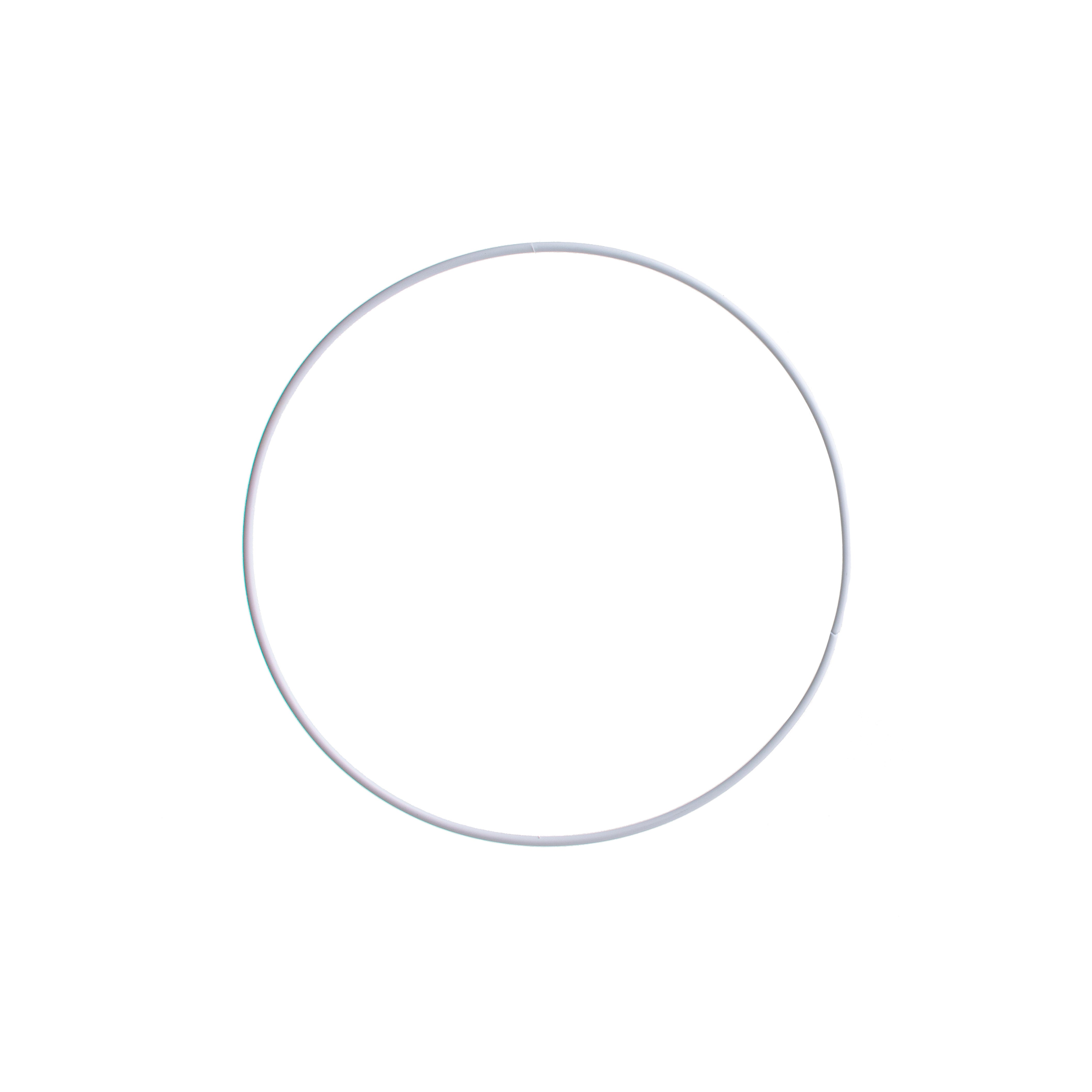 12" Wire Ring Wreath: White Item Number: MD081327