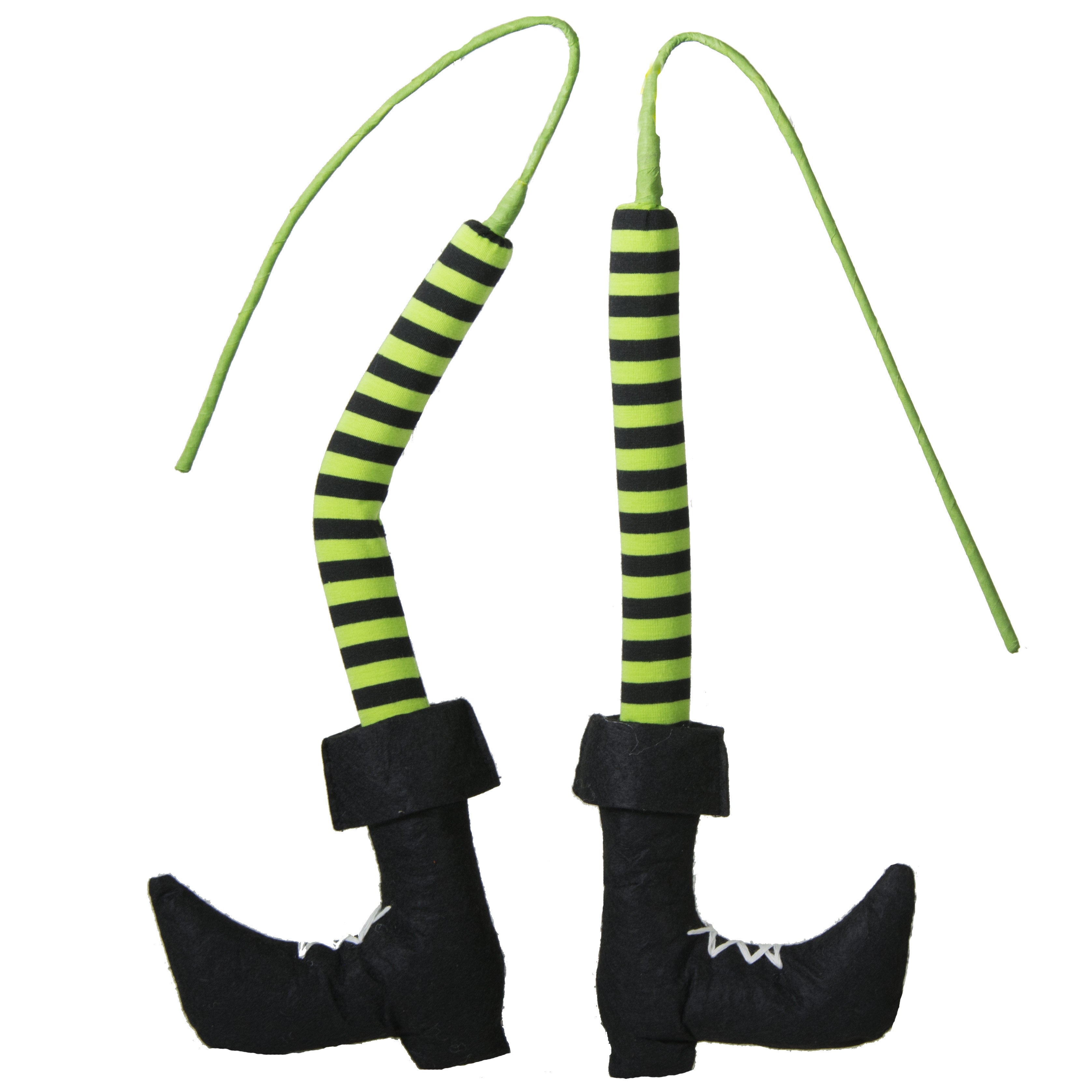 28" Witch Leg Pair: Green Stripe Item Number: 52457GNBK
