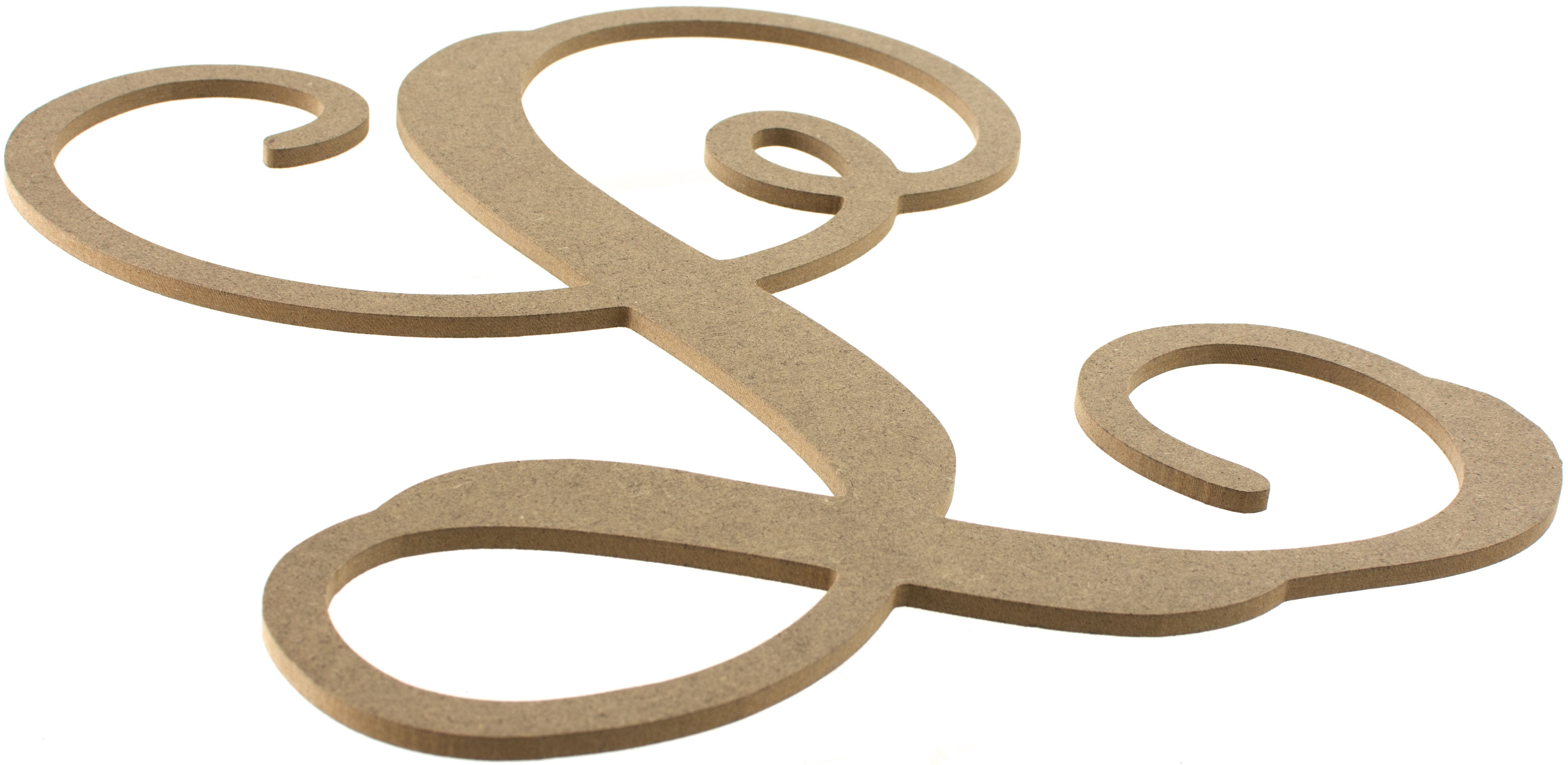 12" Wood Letter Vine Monogram: L Lifestyle Photo